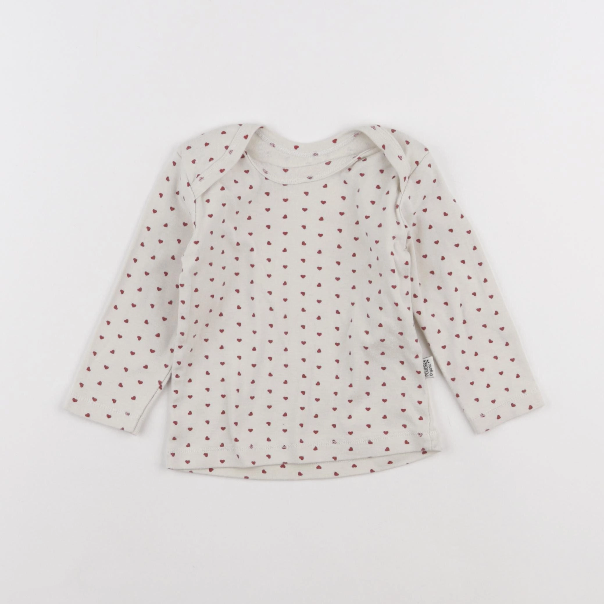 Poudre Organic - maillot de corps rouge - 18 mois