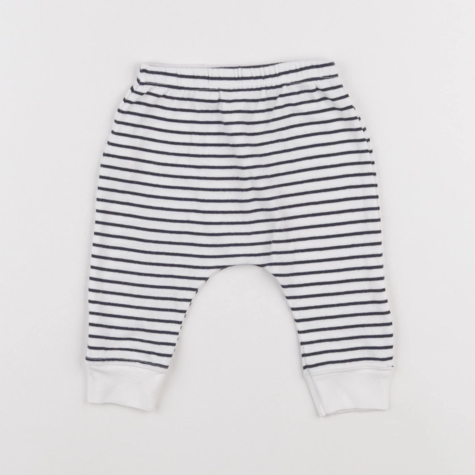 Petit Bateau - sarouel coton bleu - 6 mois