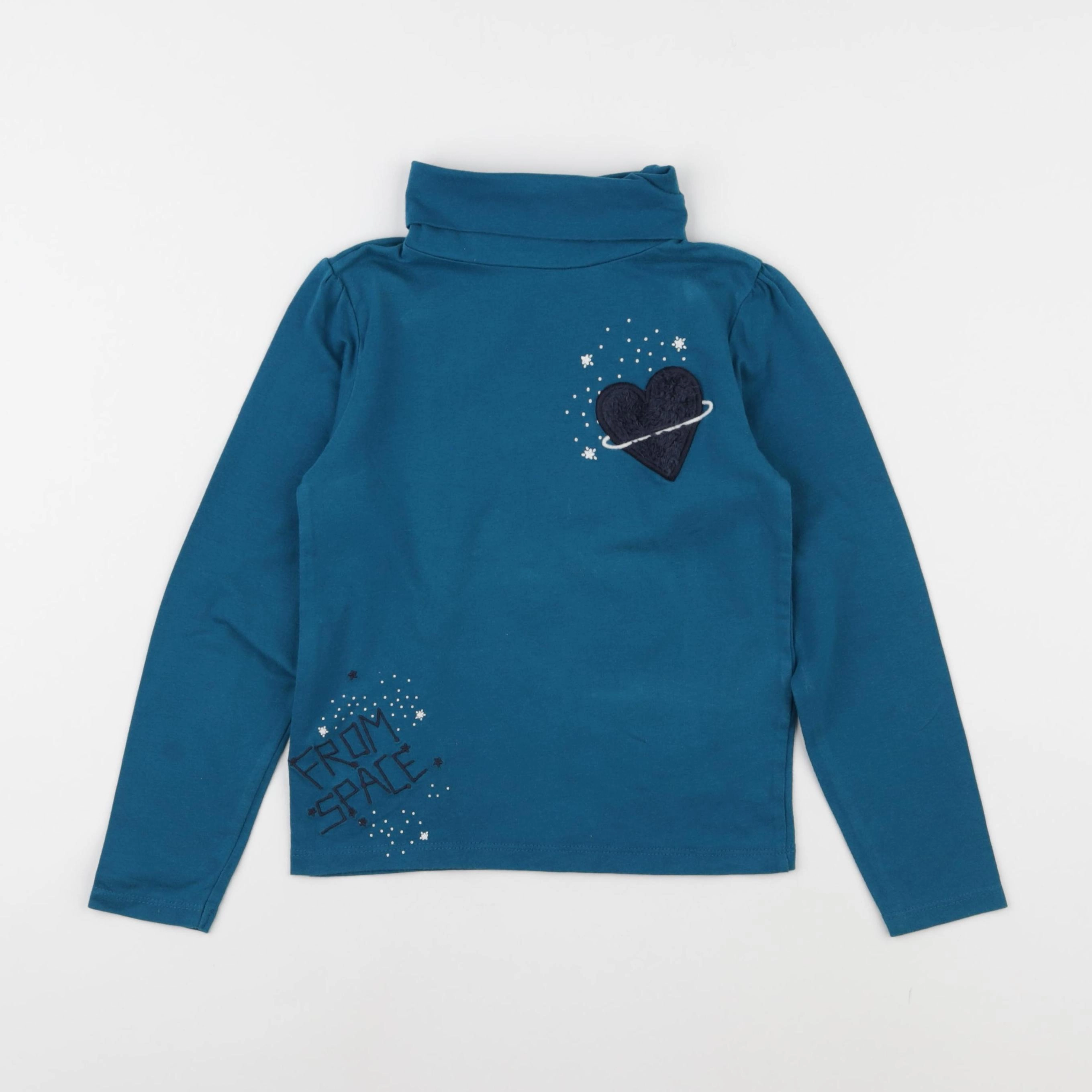 Vertbaudet - sous-pull bleu - 8 ans
