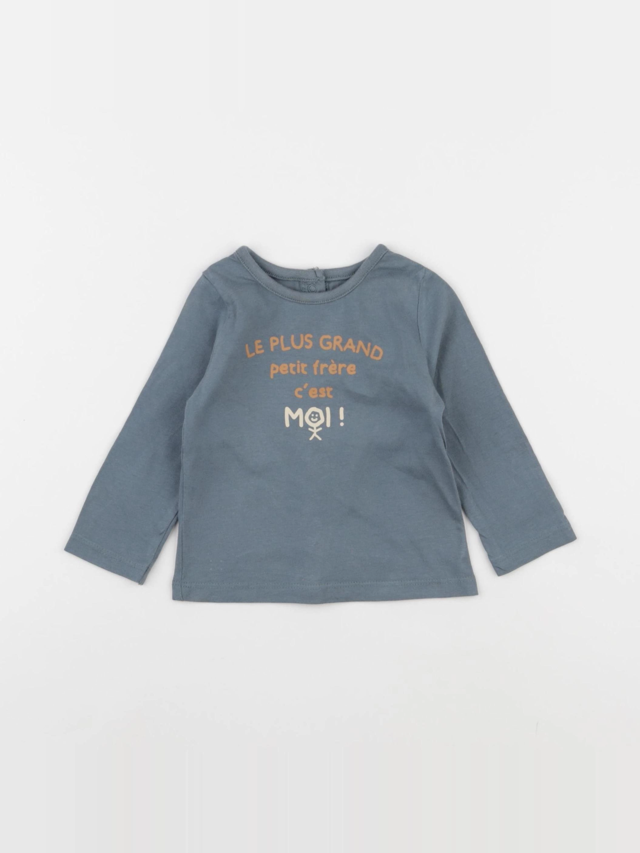 Vertbaudet - tee-shirt vert - 6 mois