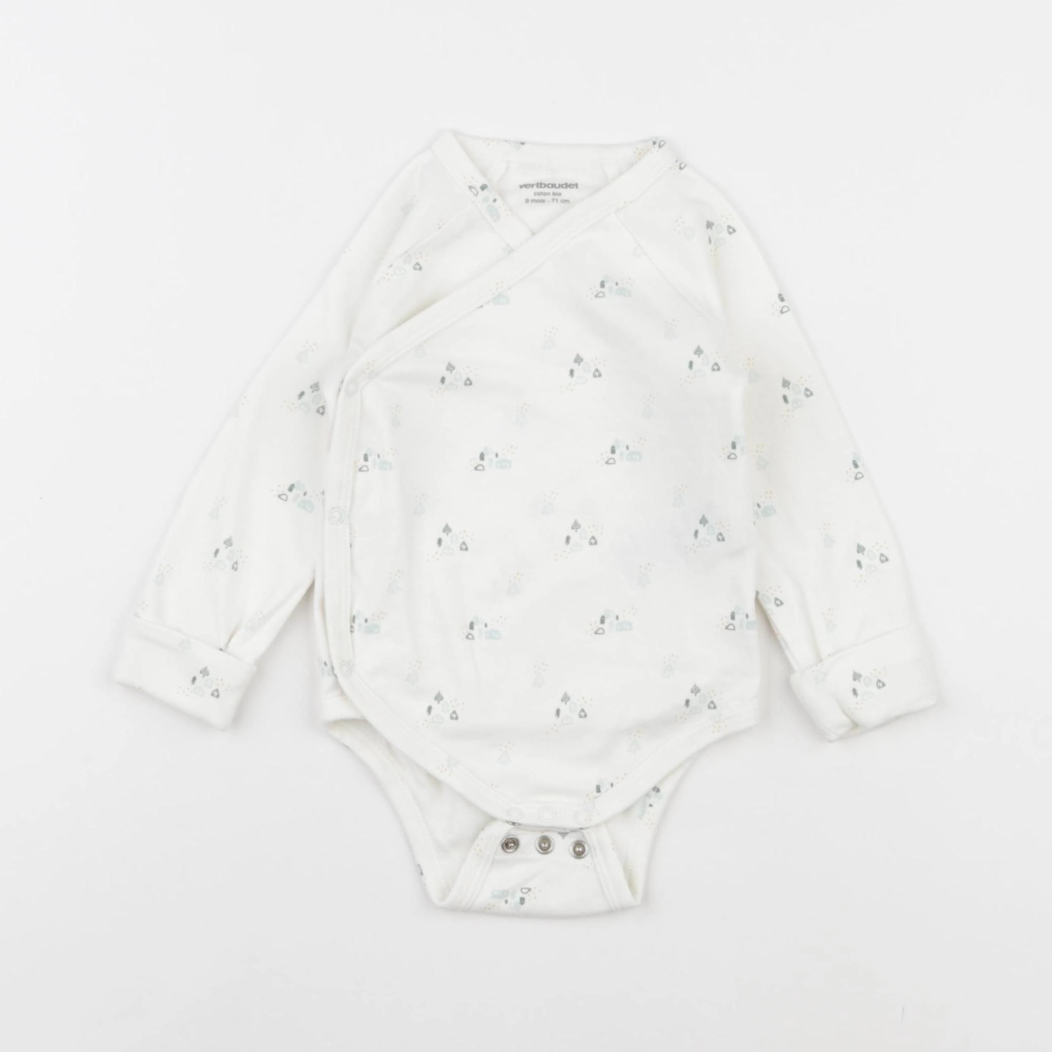 Vertbaudet - body beige - 9 mois