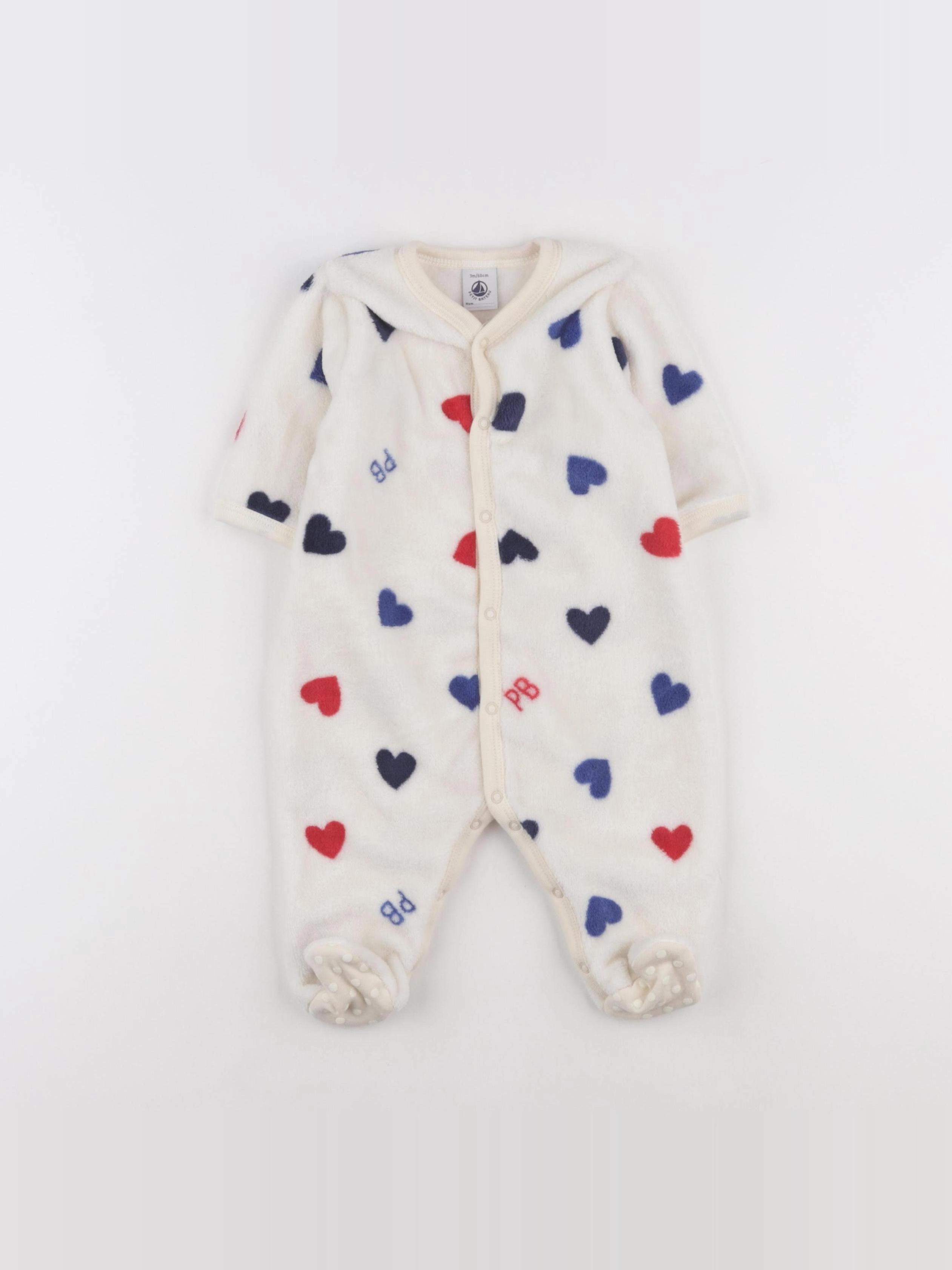 Petit Bateau - combinaison beige - 3 mois