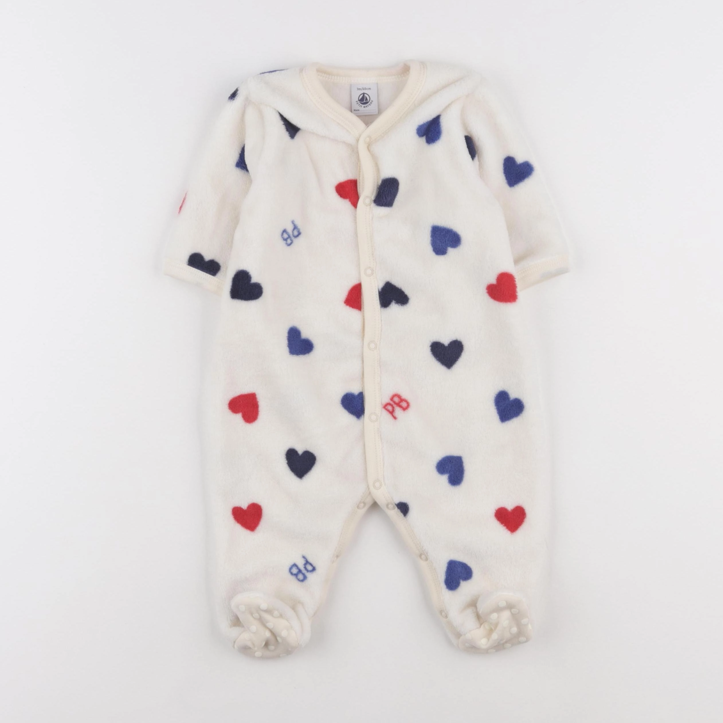 Petit Bateau - combinaison beige - 3 mois