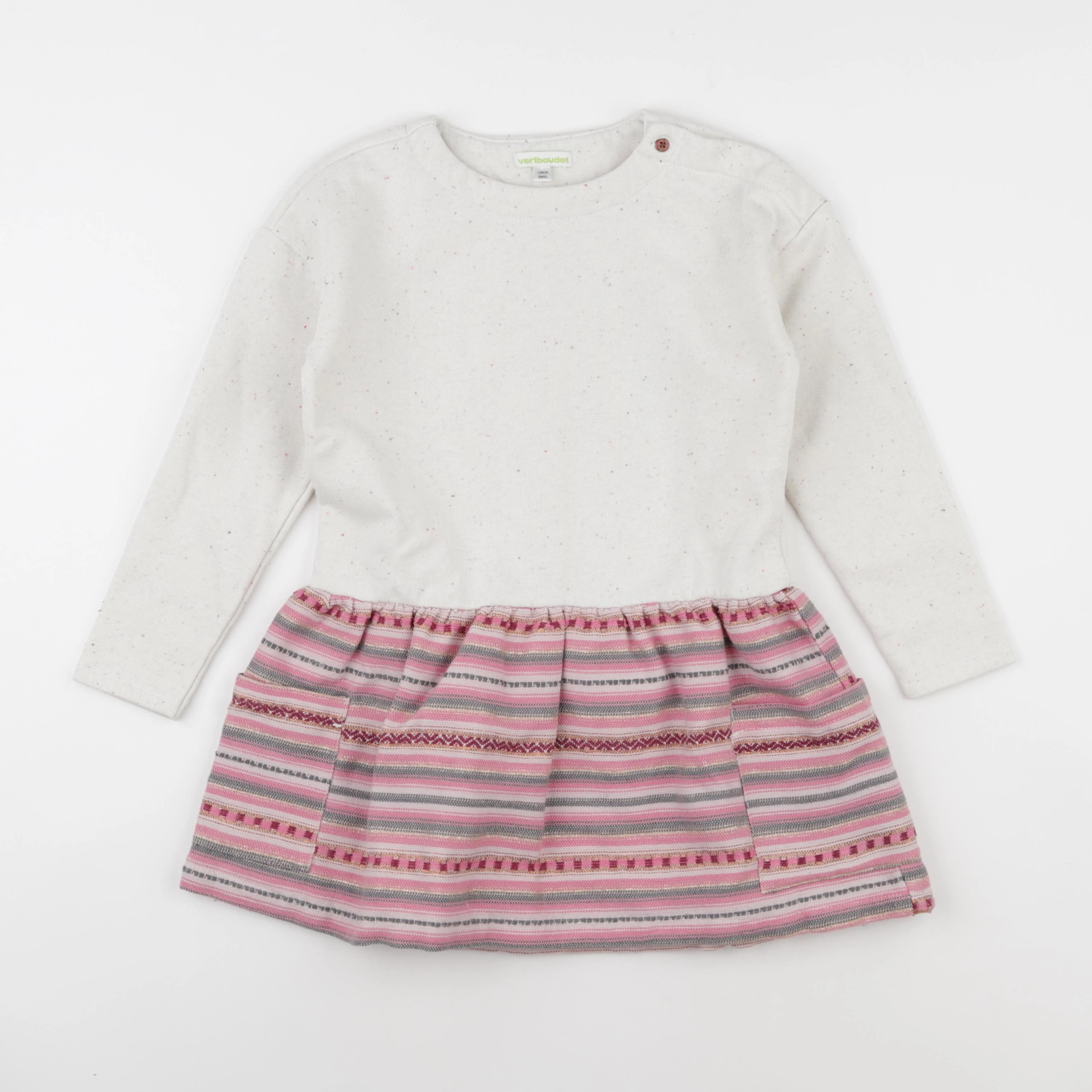 Vertbaudet - robe rose - 8 ans