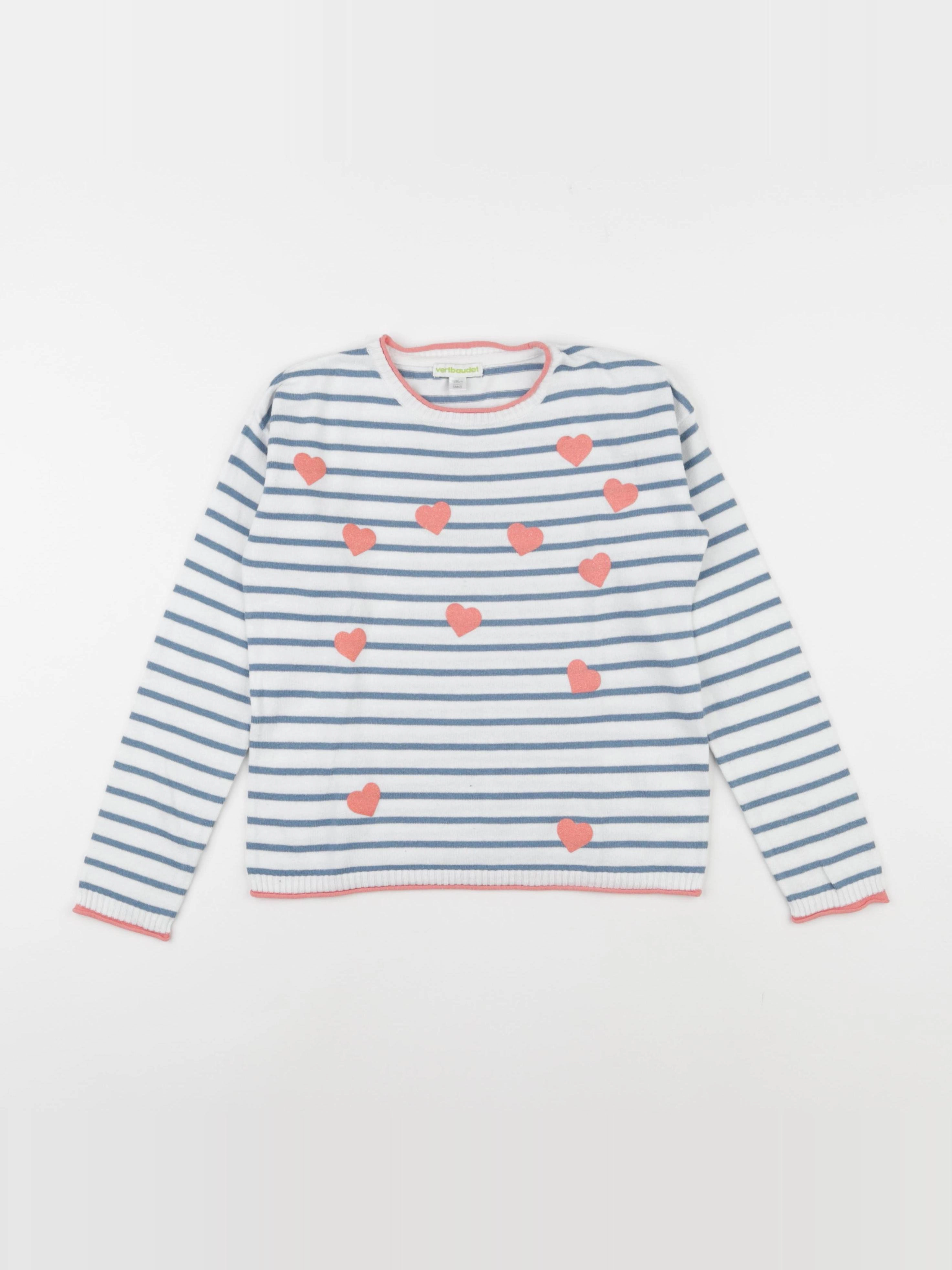 Vertbaudet - pull bleu - 8 ans