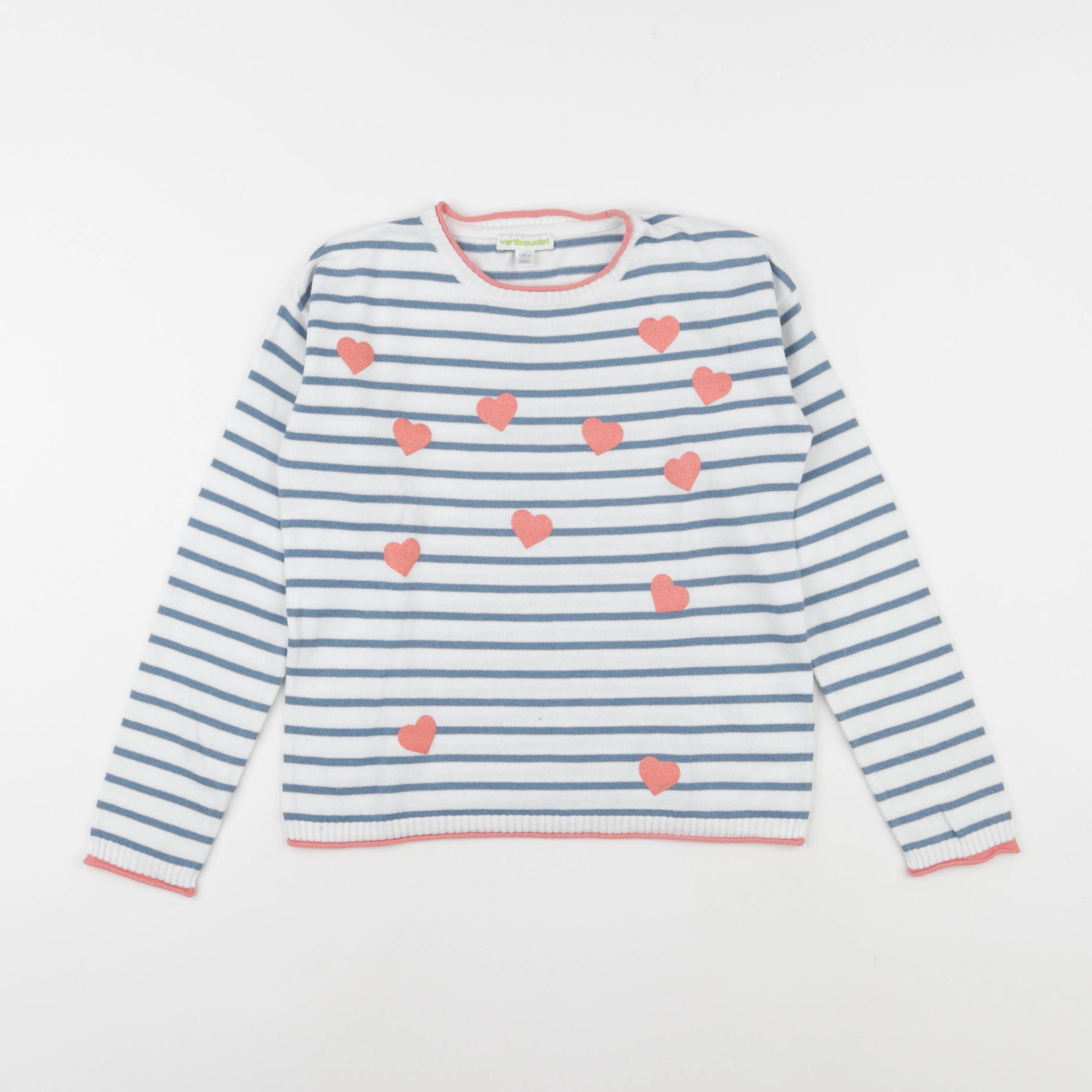 Vertbaudet - pull bleu - 8 ans