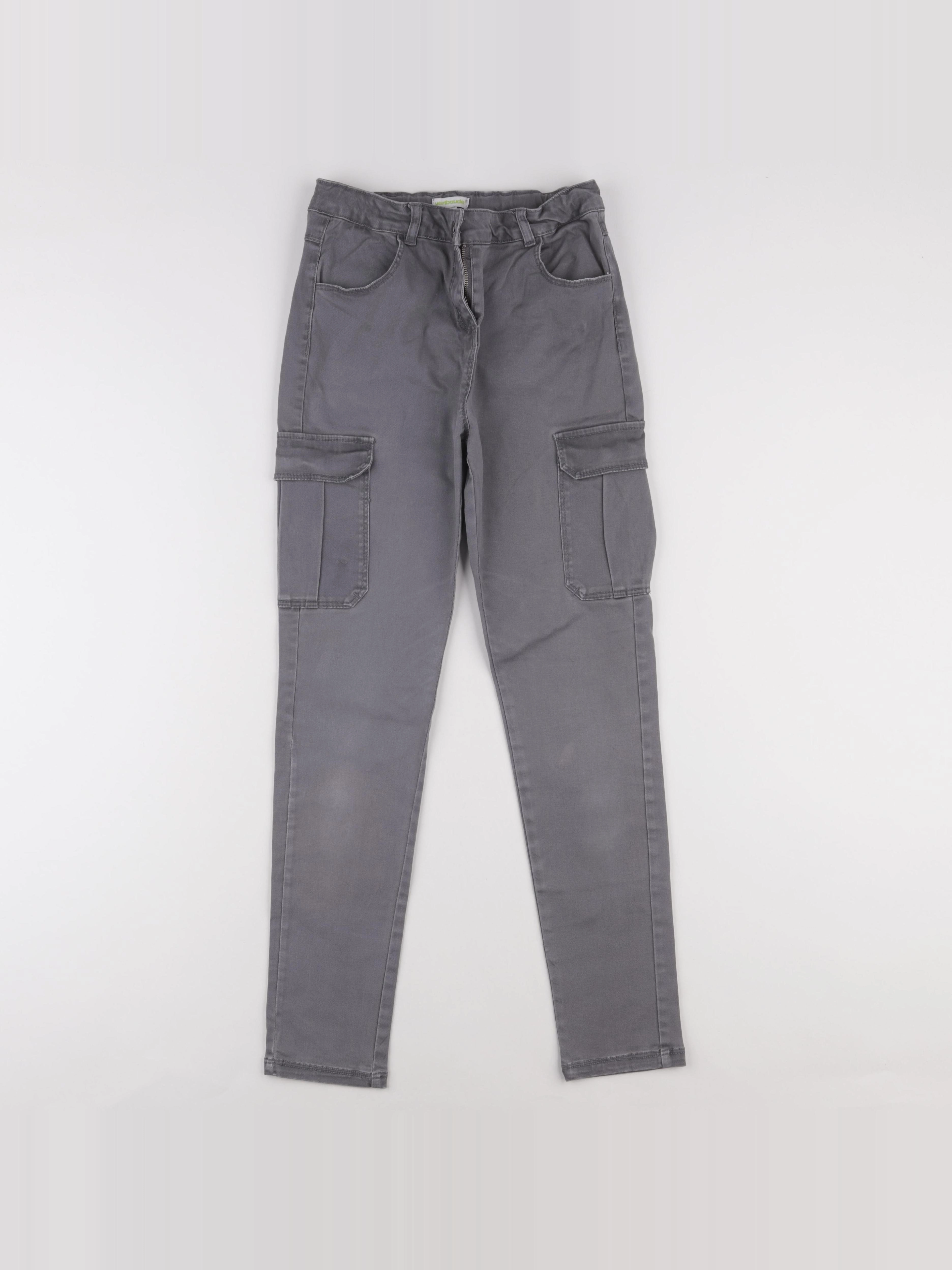 Vertbaudet - pantalon gris - 12 ans