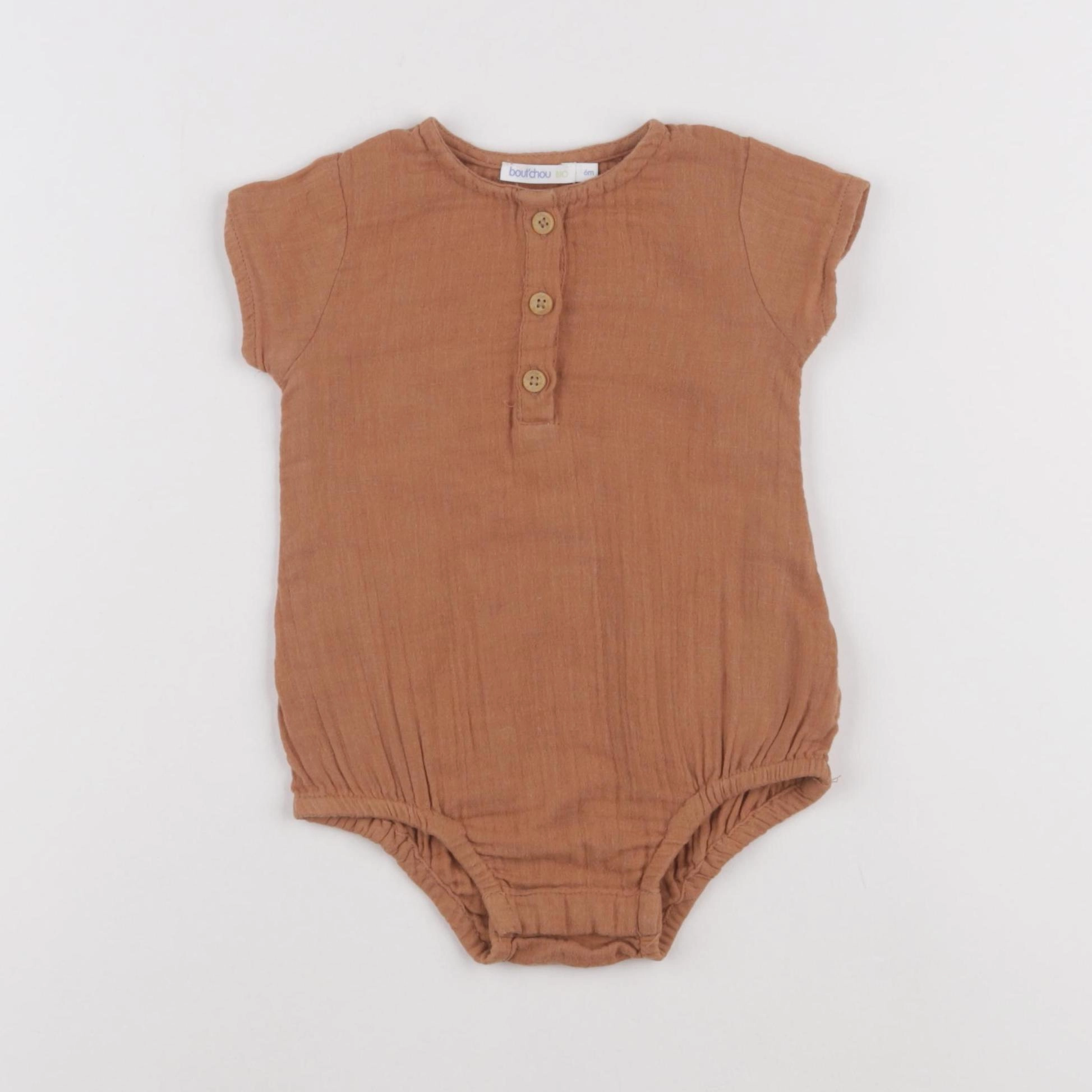 Boutchou - combinaison marron - 6 mois