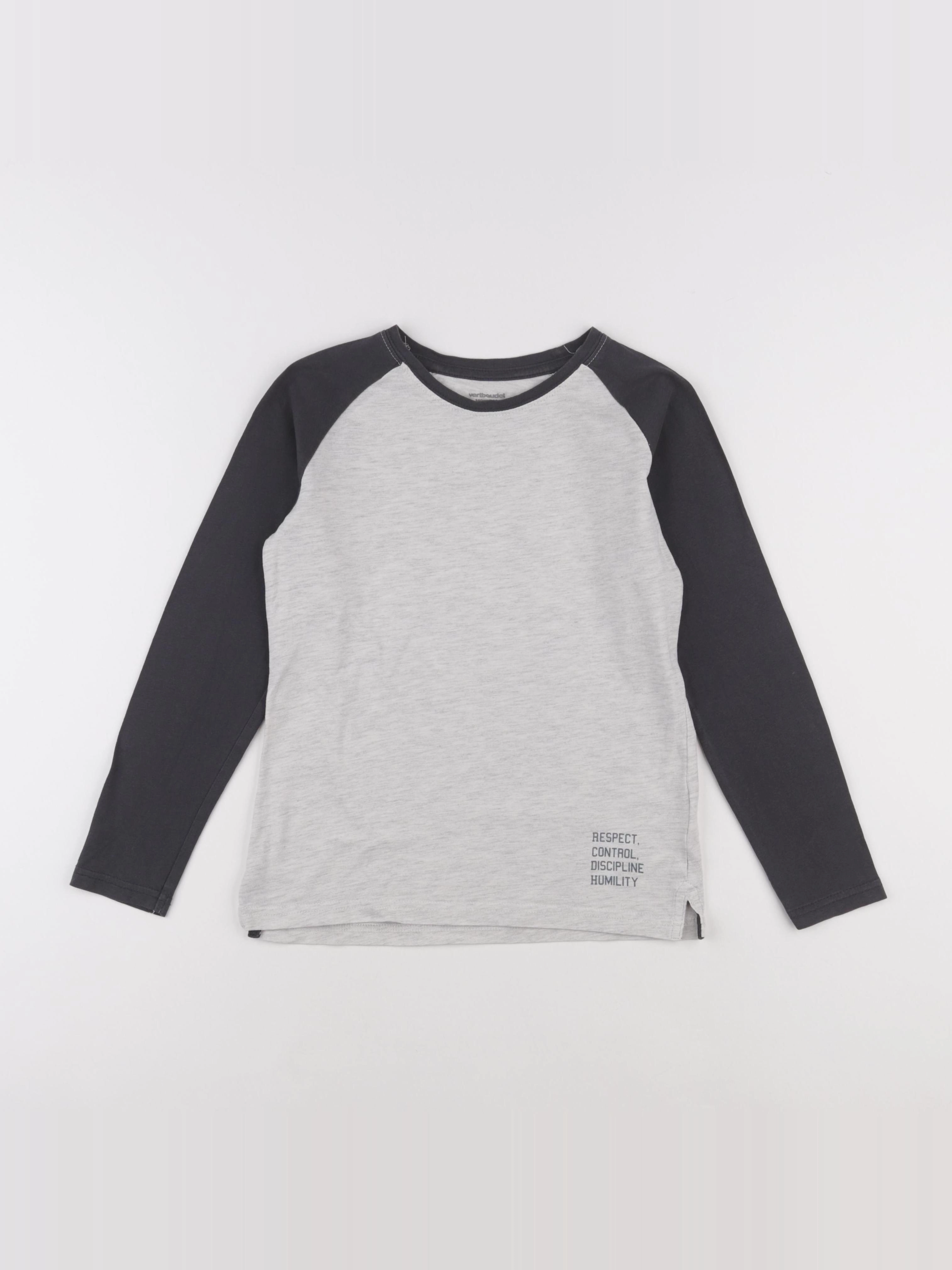 Vertbaudet - tee-shirt gris - 10 ans