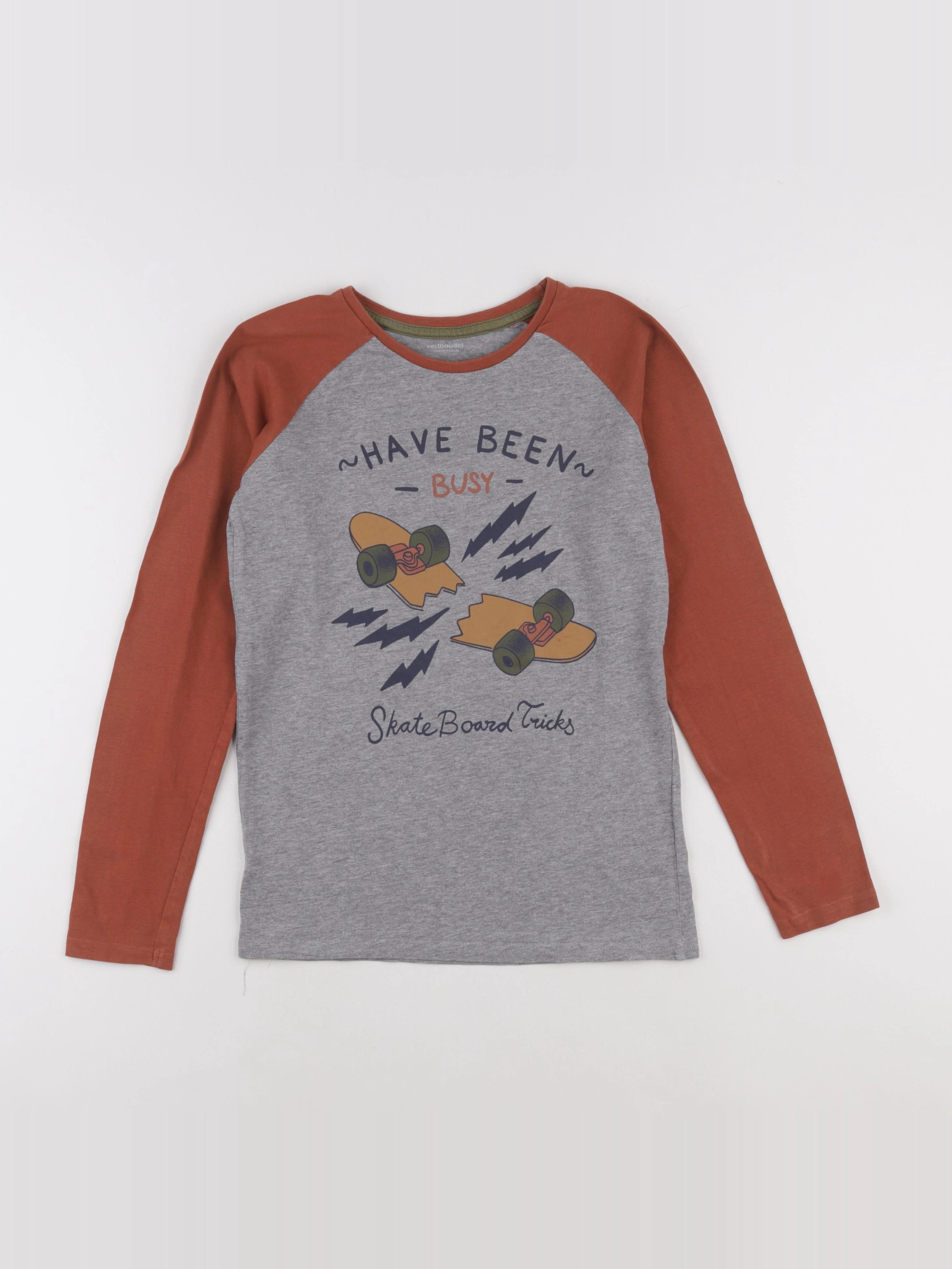 Vertbaudet - tee-shirt gris - 12 ans