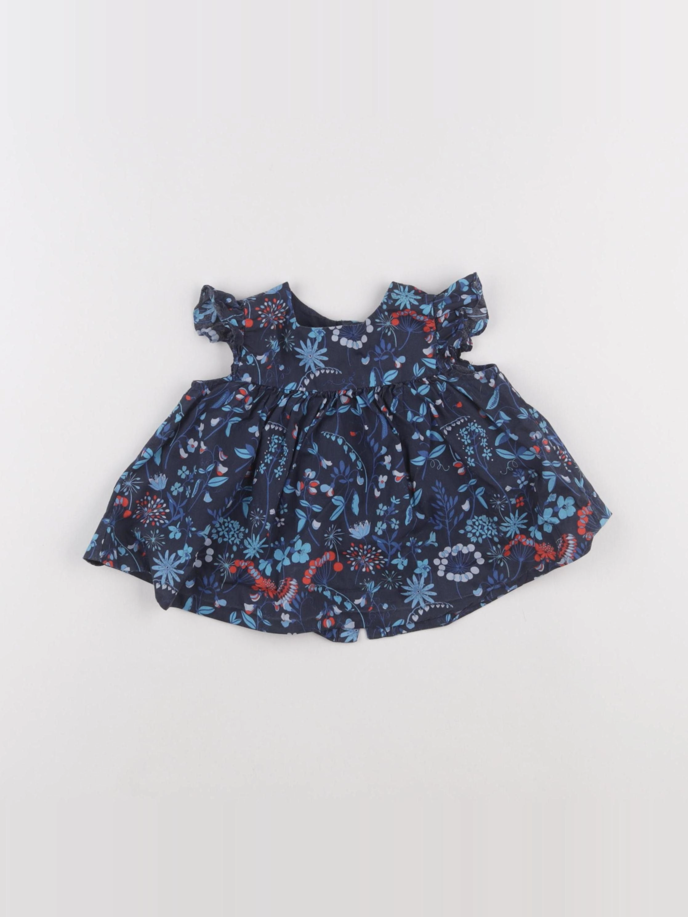 Jacadi - blouse bleu - 12 mois