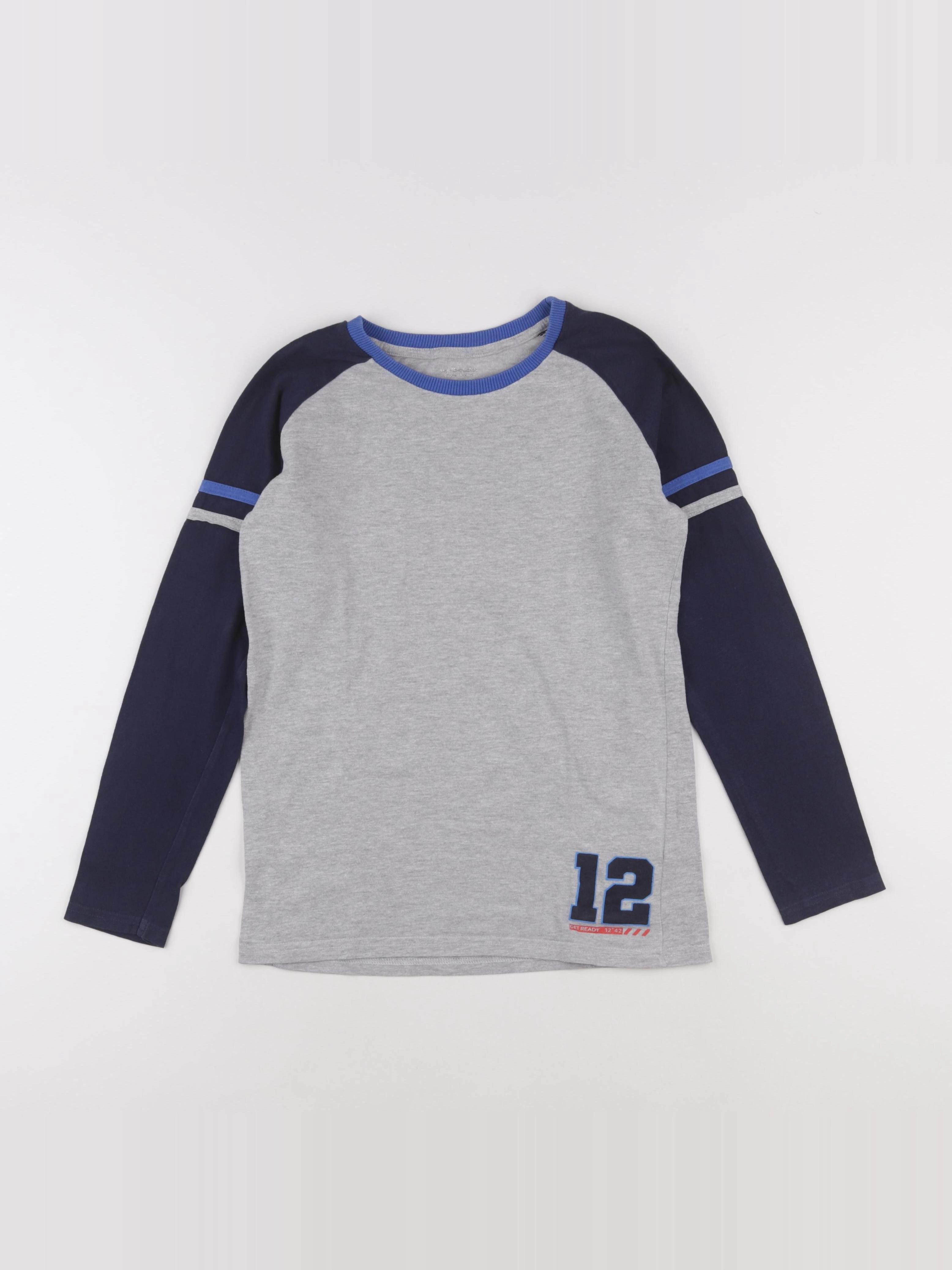Vertbaudet - tee-shirt gris - 12 ans