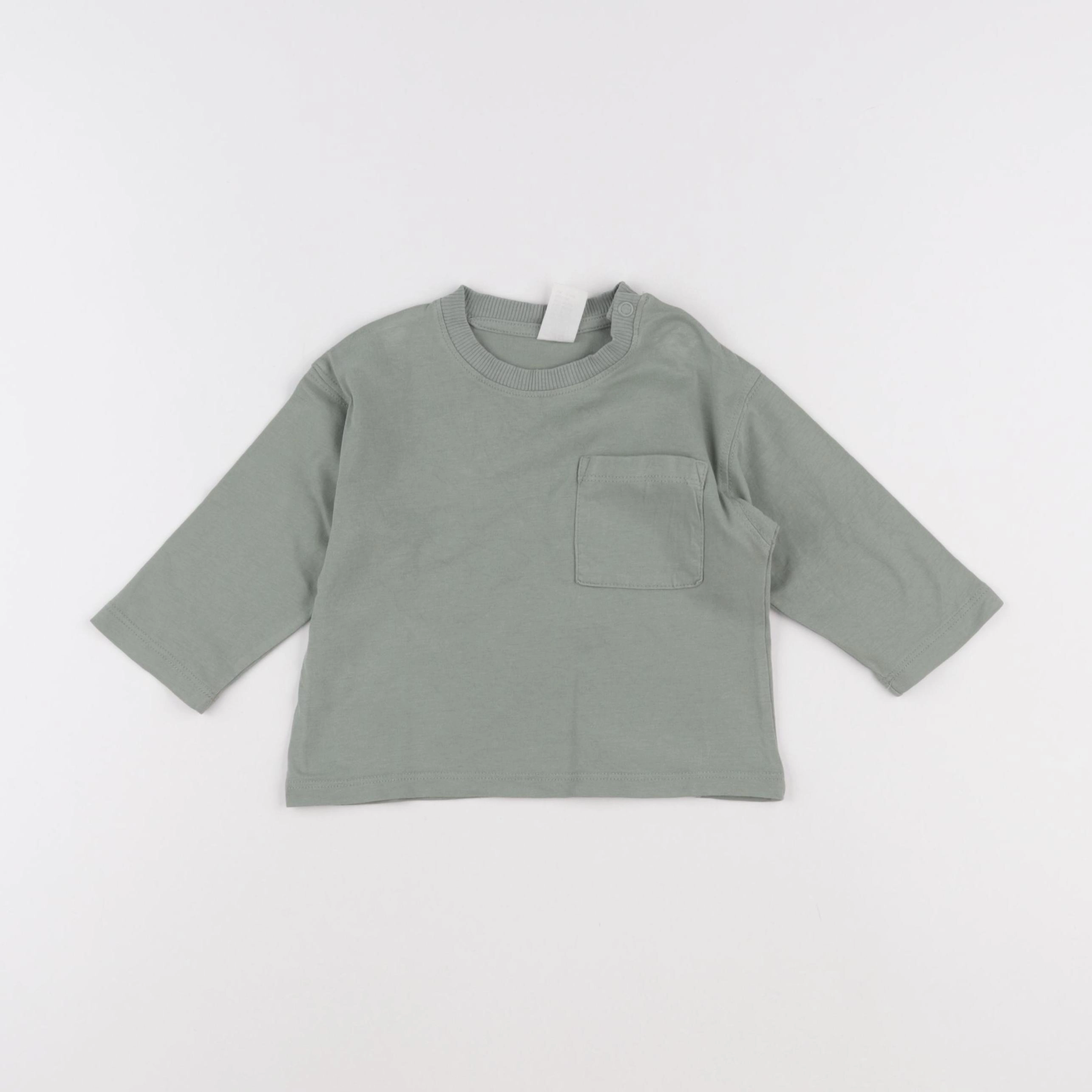 H&M - tee-shirt vert - 3/6 mois