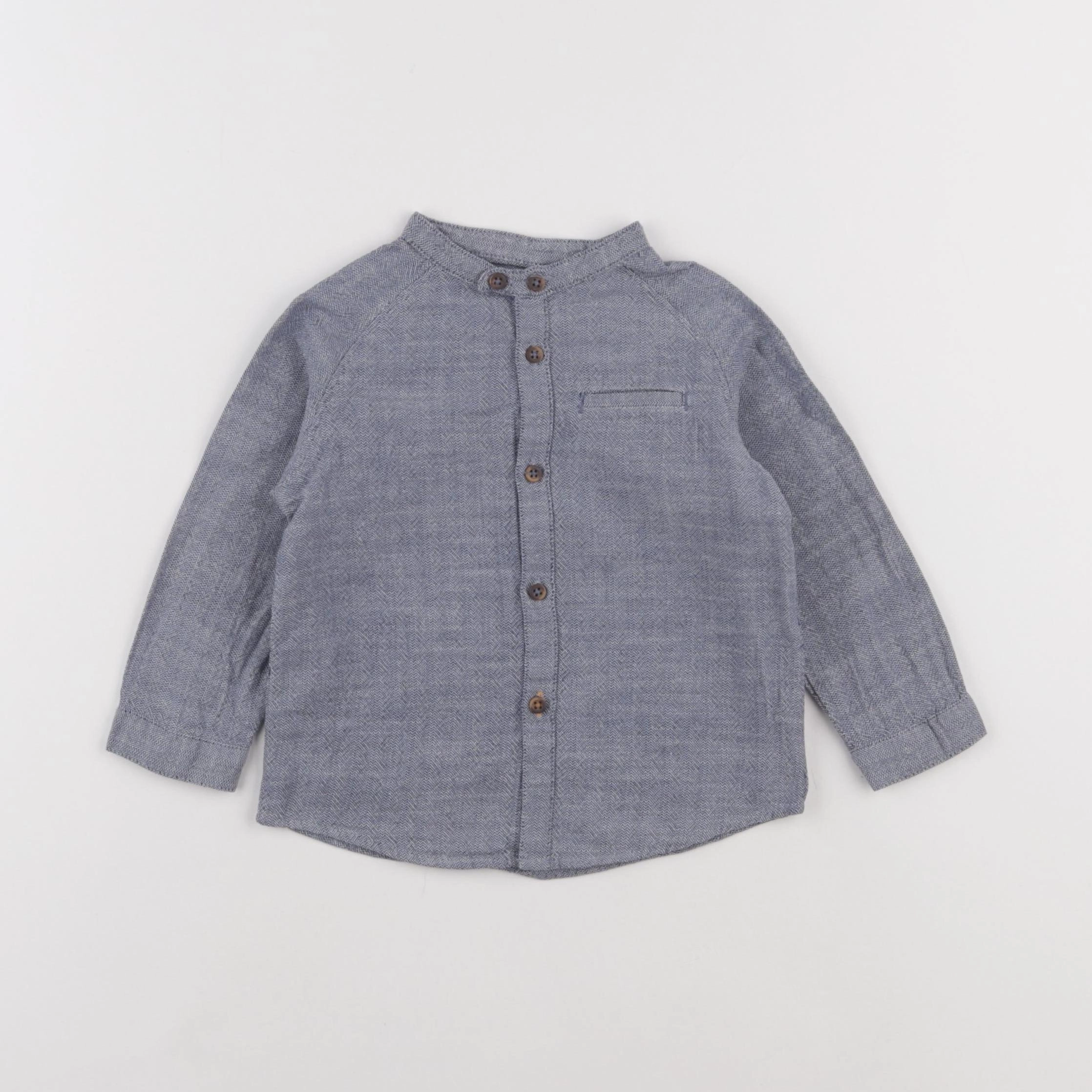 Zara - chemise bleu - 9/12 mois