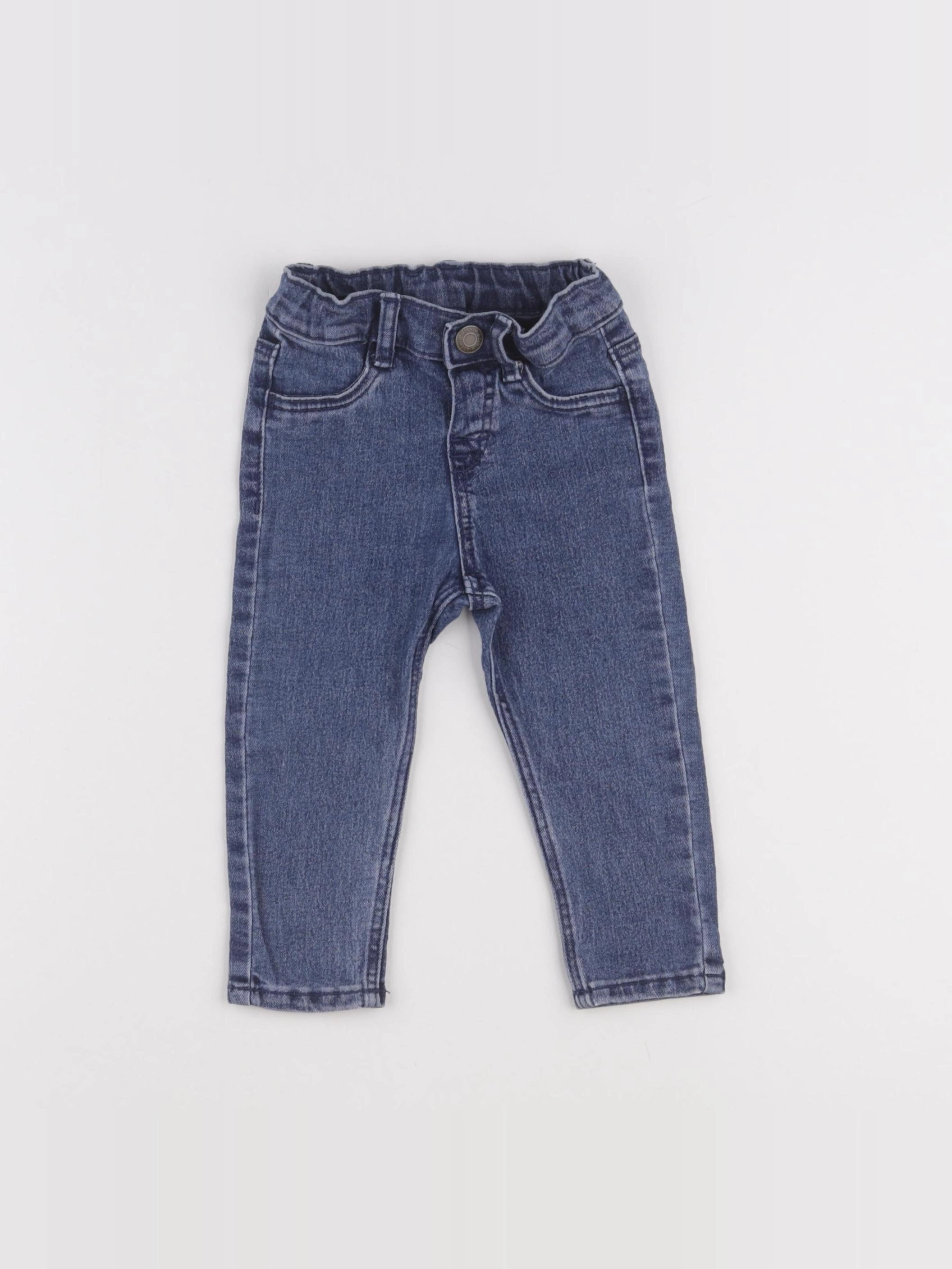 H&M - jean bleu - 6/9 mois