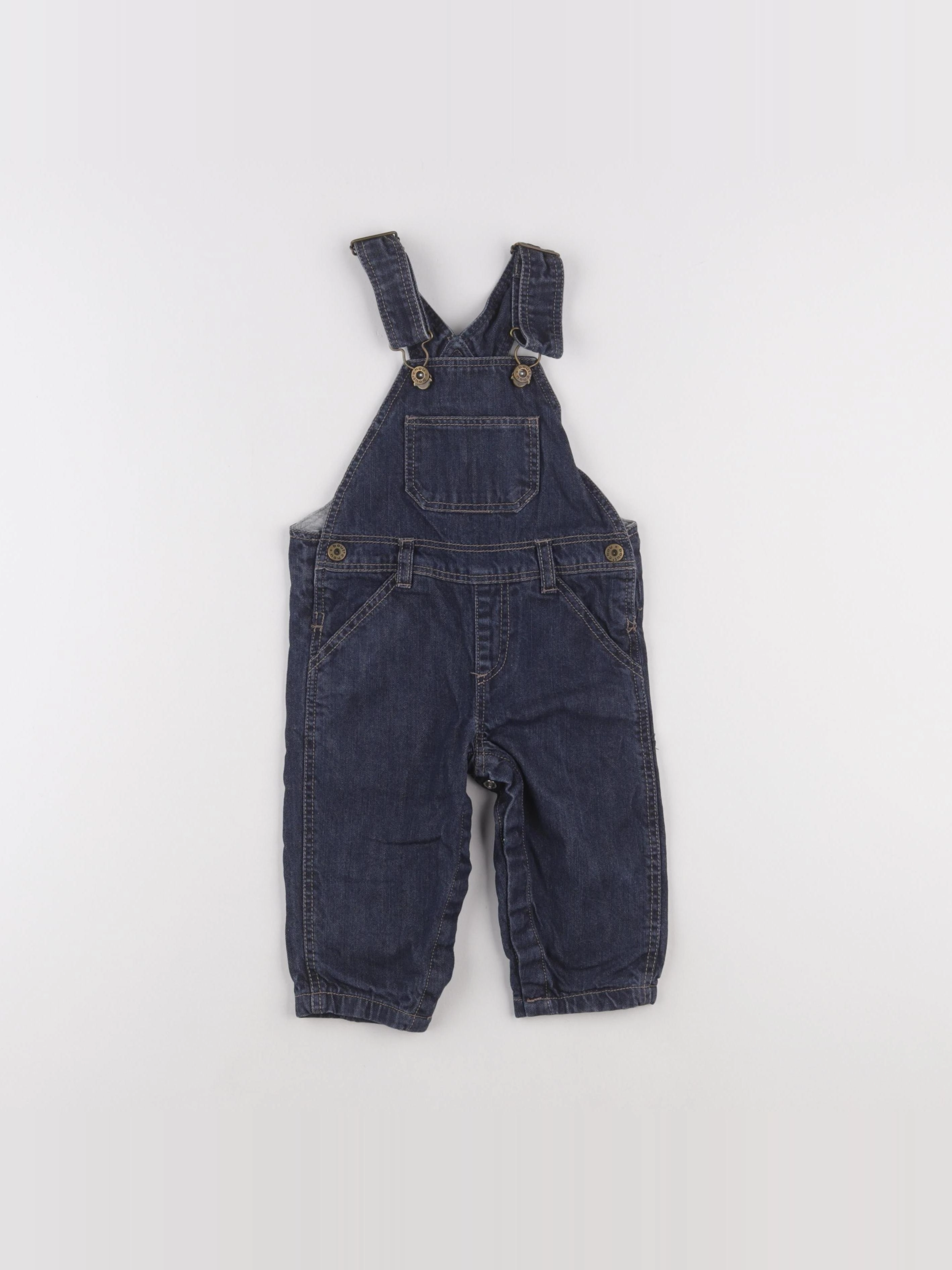 Boutchou - salopette doublé bleu - 9 mois