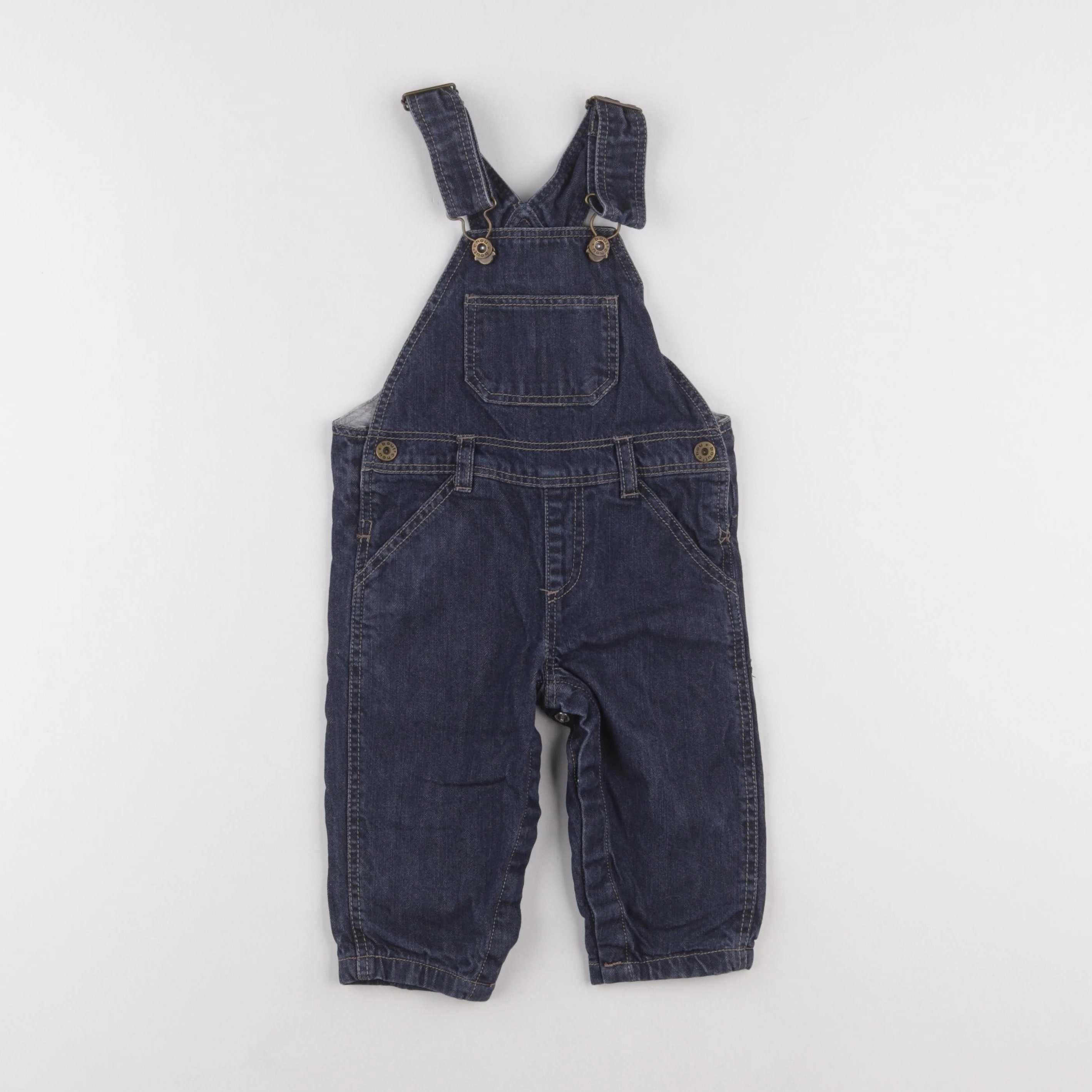 Boutchou - salopette doublé bleu - 9 mois