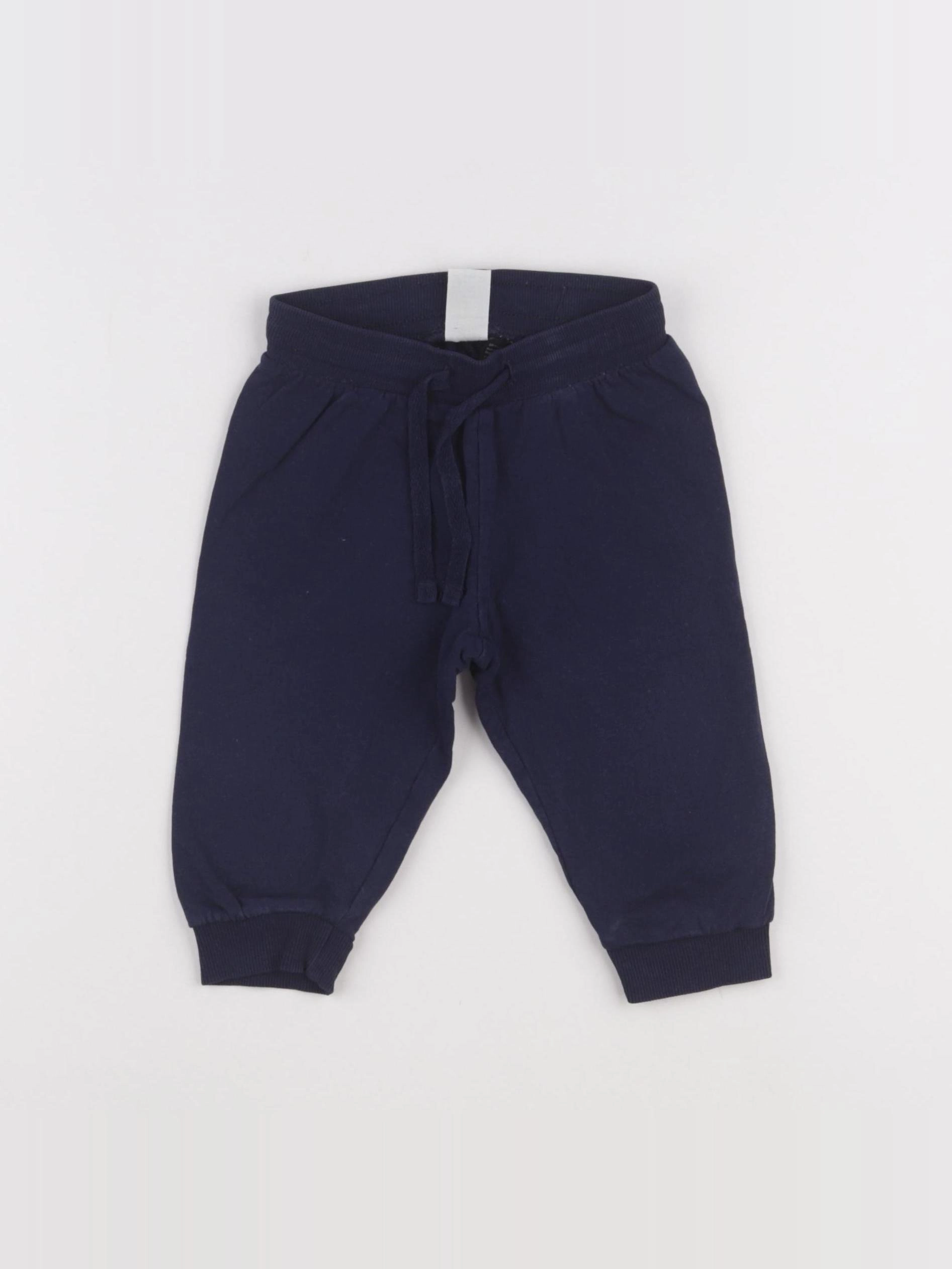 H&M - jogging bleu - 6/9 mois
