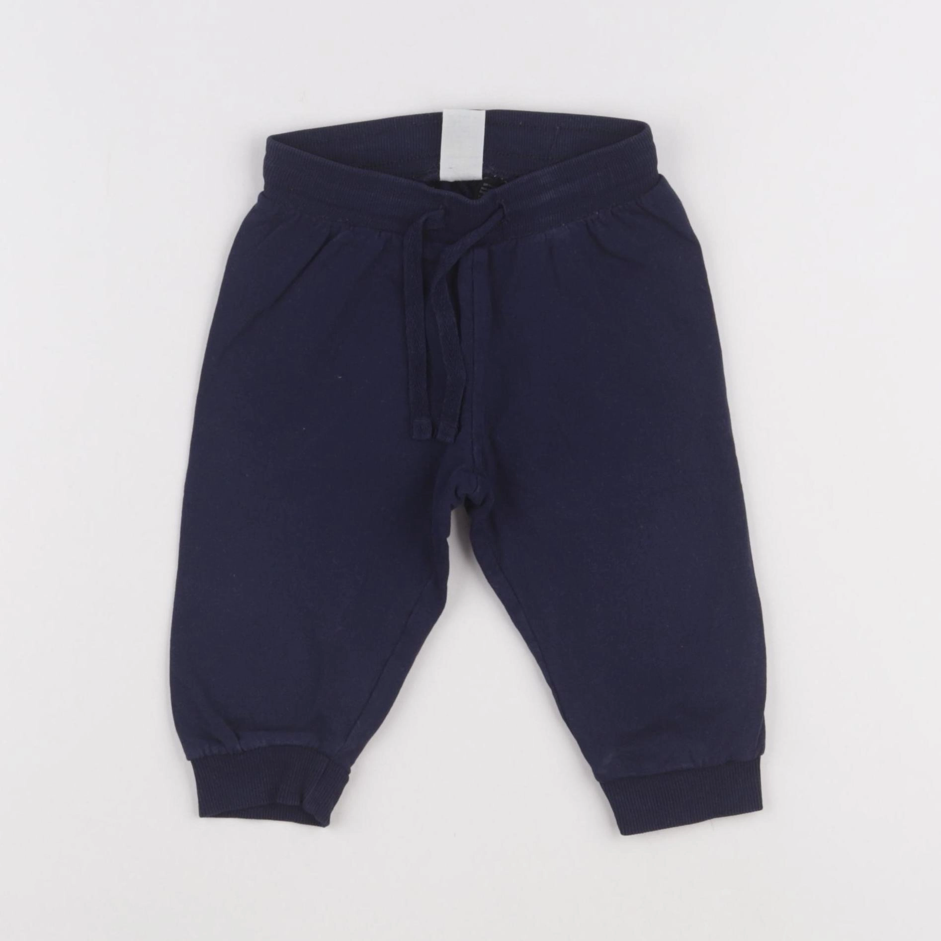 H&M - jogging bleu - 6/9 mois