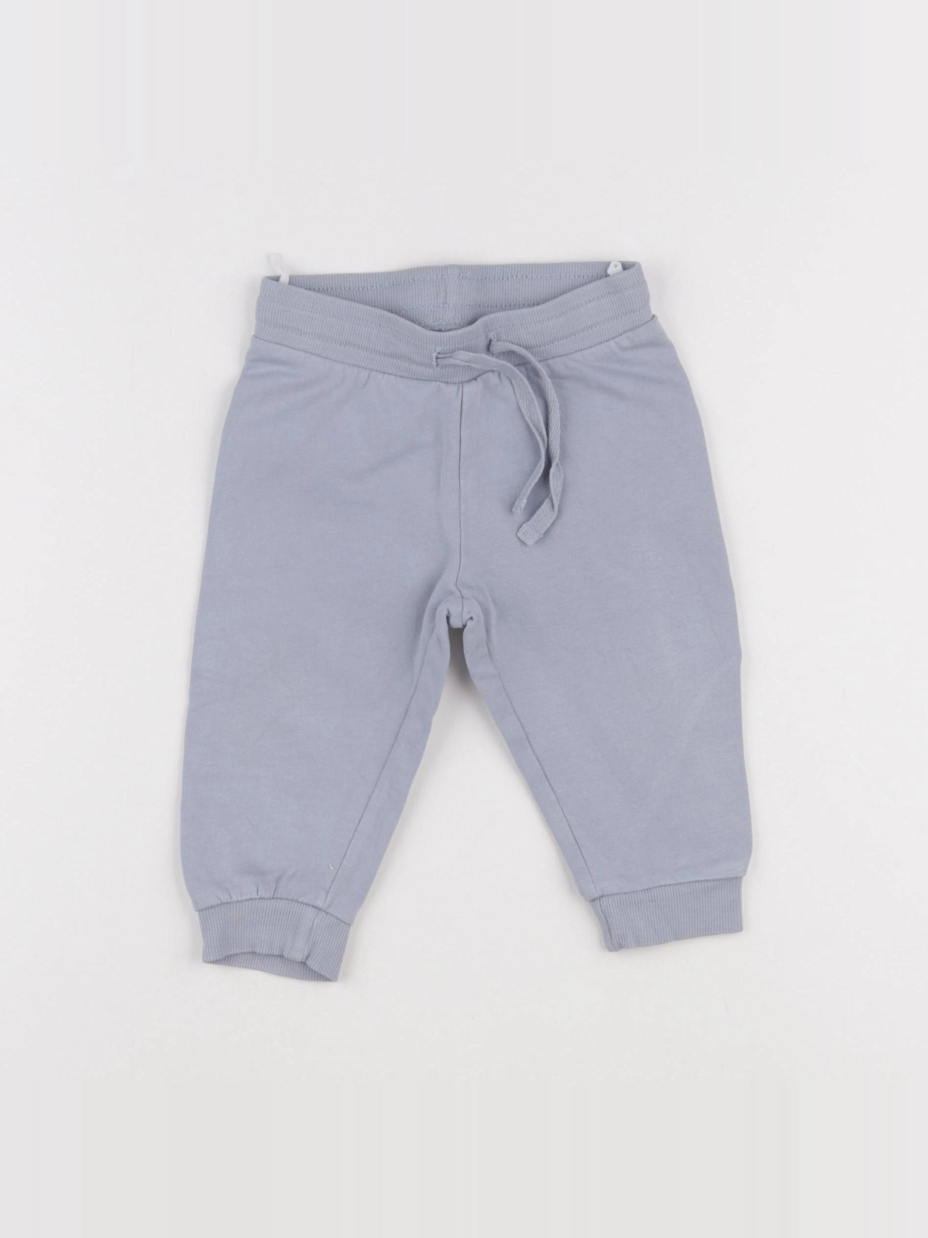 H&M - jogging bleu - 6/9 mois