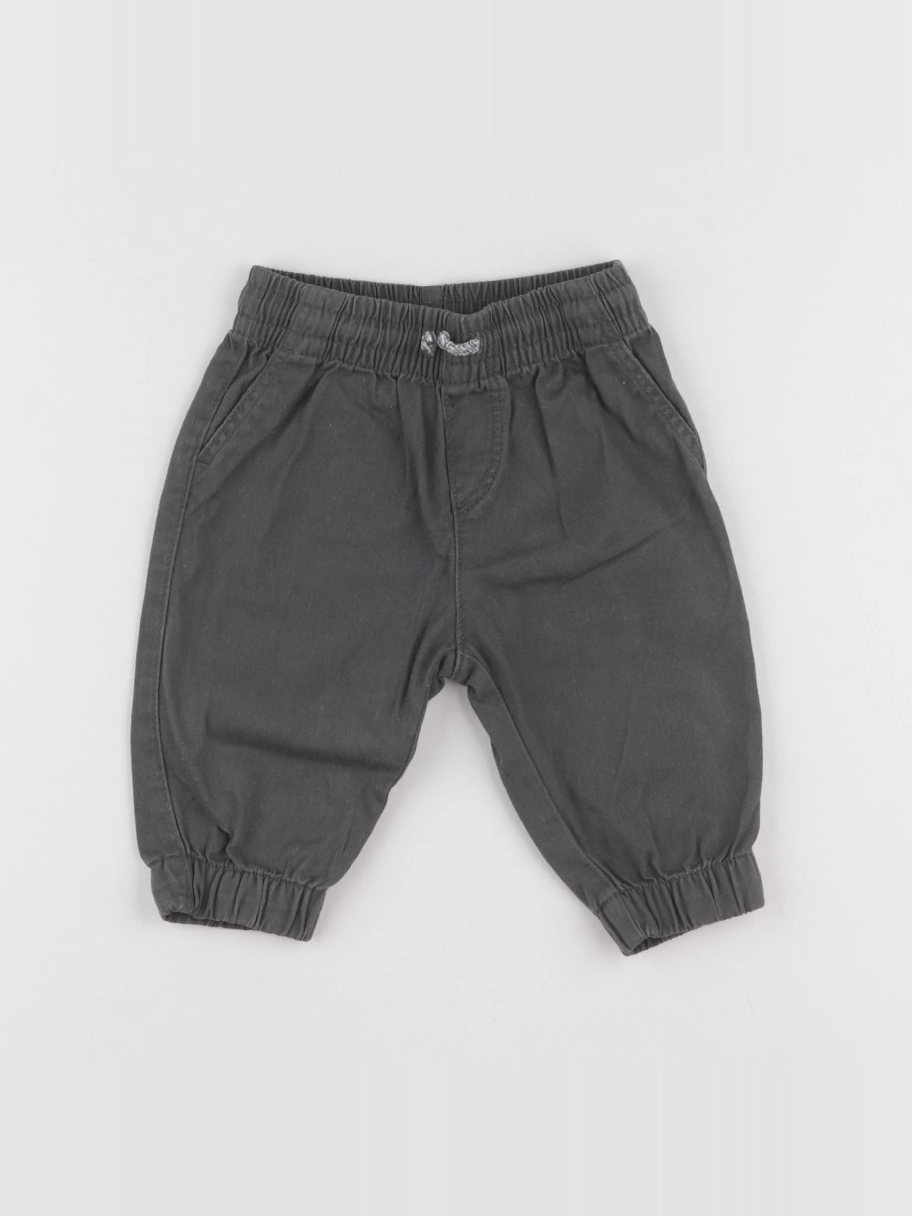 H&M - pantalon gris - 3/6 mois