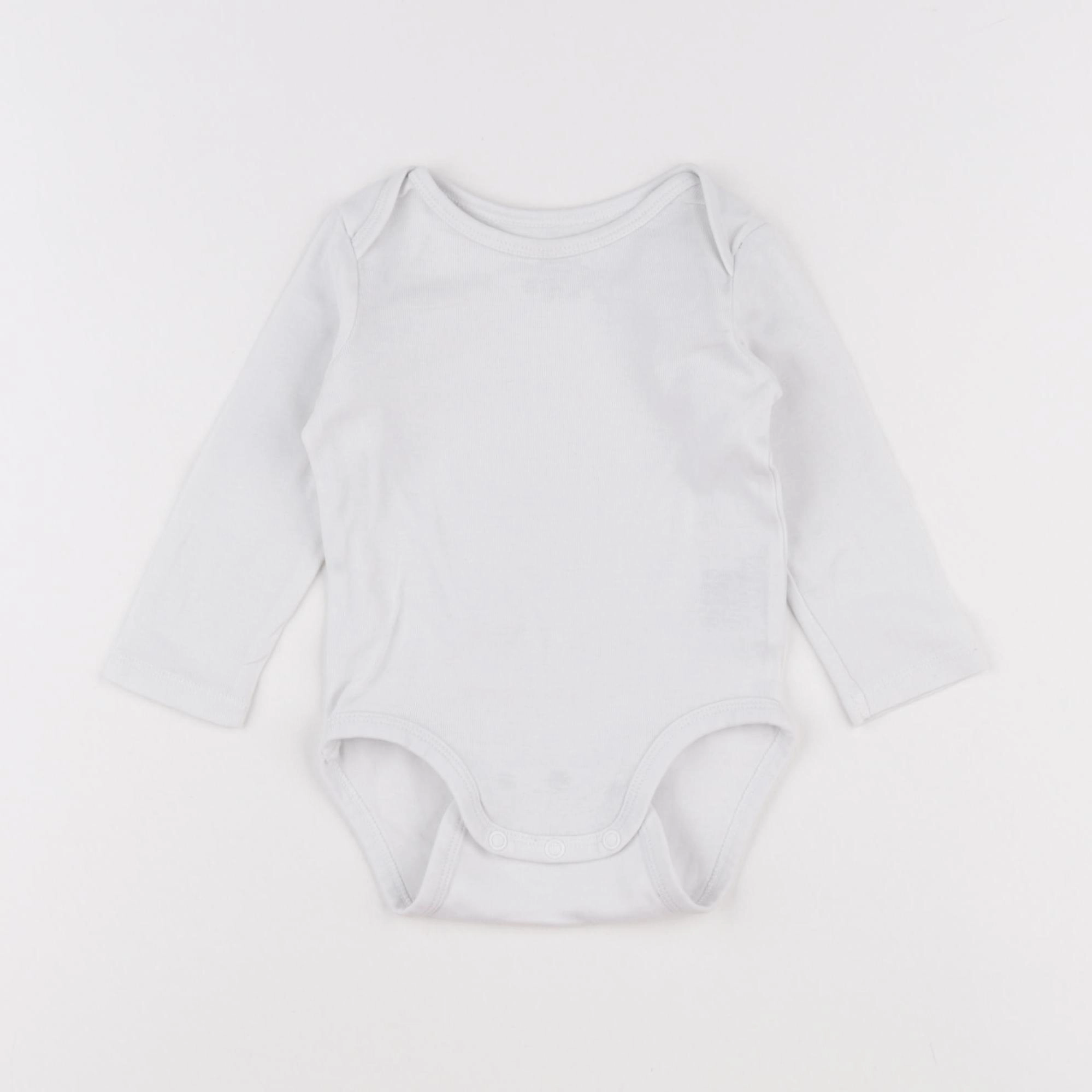 H&M - body blanc - 3/6 mois