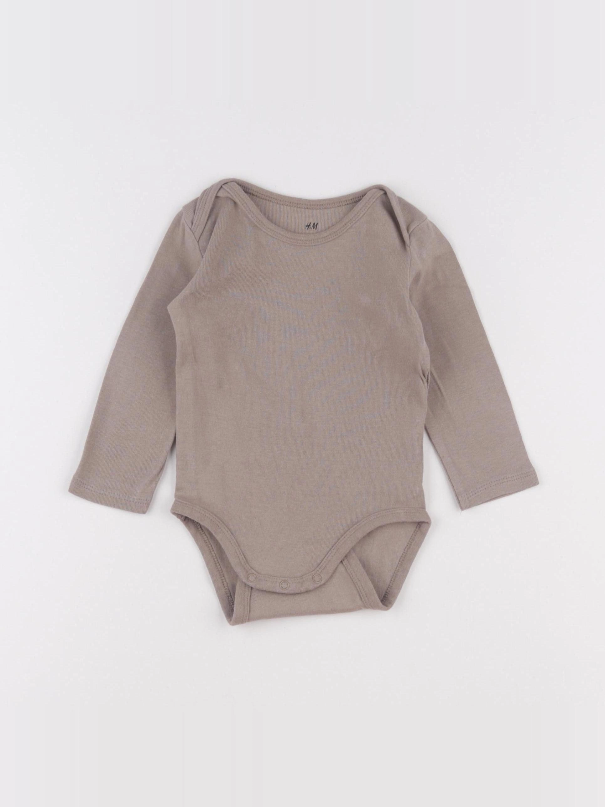 H&M - body marron - 3/6 mois