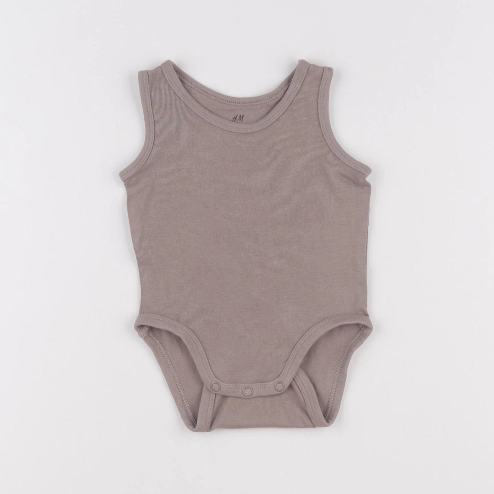 H&M - body marron - 3/6 mois