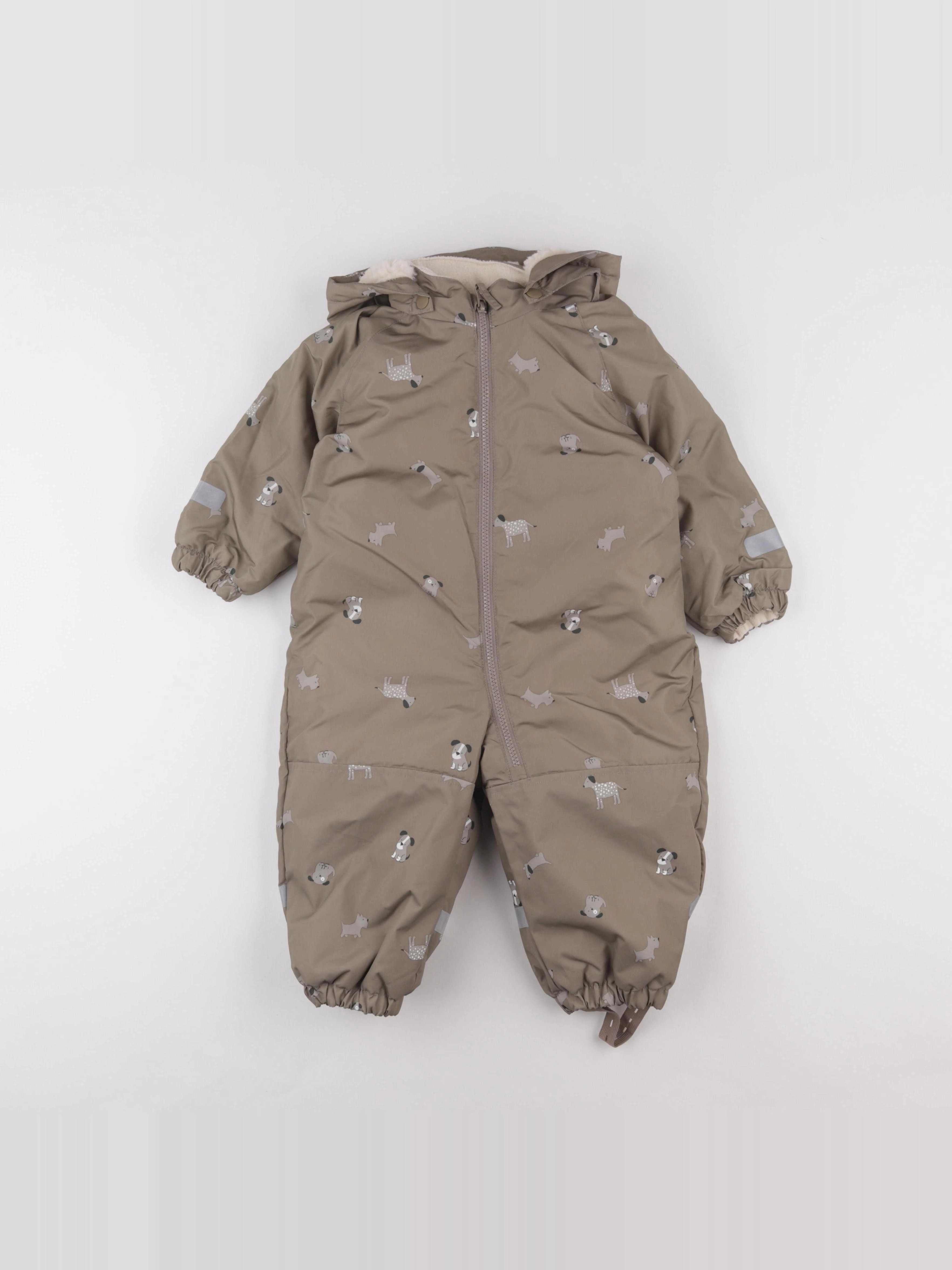 H&M - combi-pilote vert - 12/18 mois