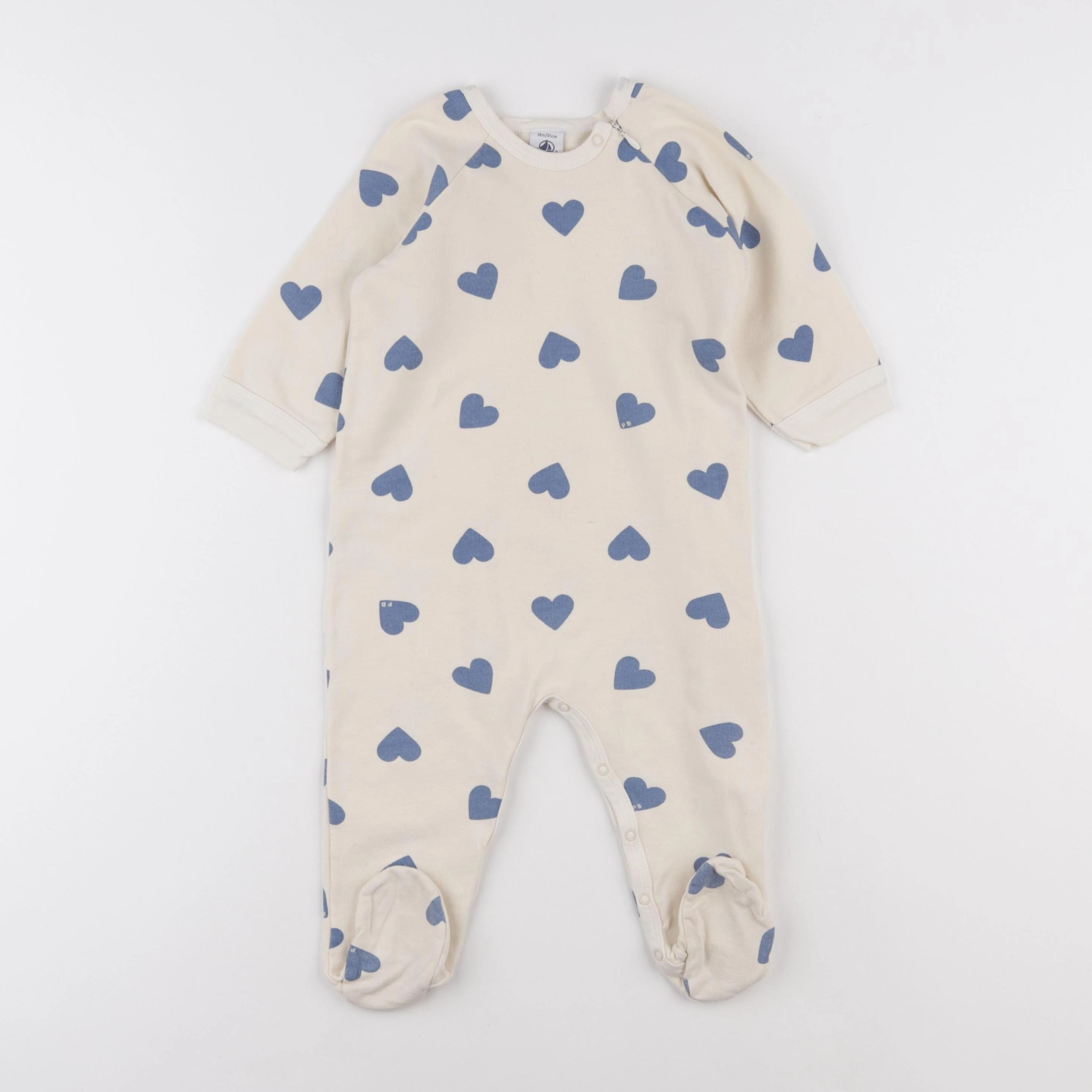 Petit Bateau - pyjama coton beige - 18 mois