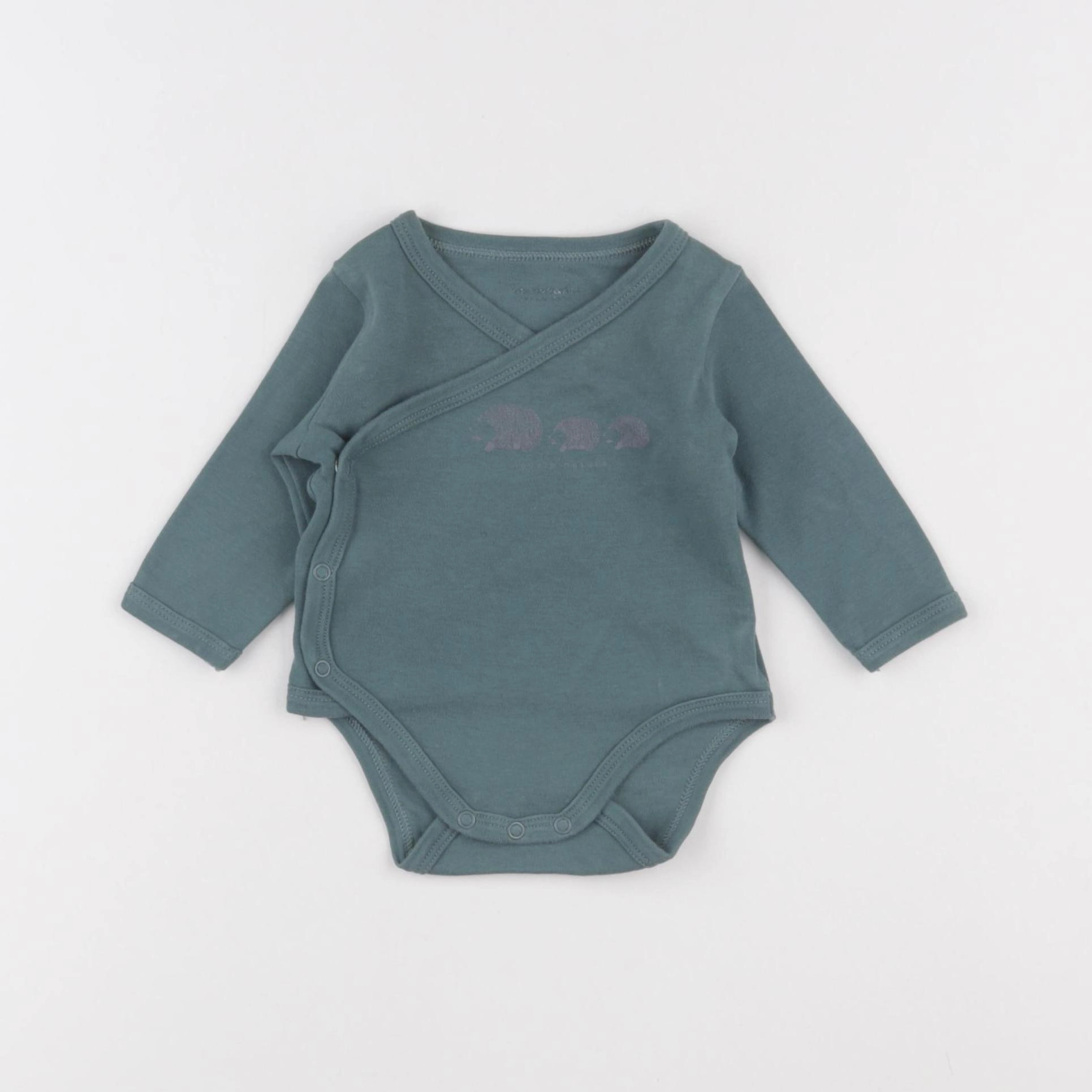 Vertbaudet - body vert - 3 mois