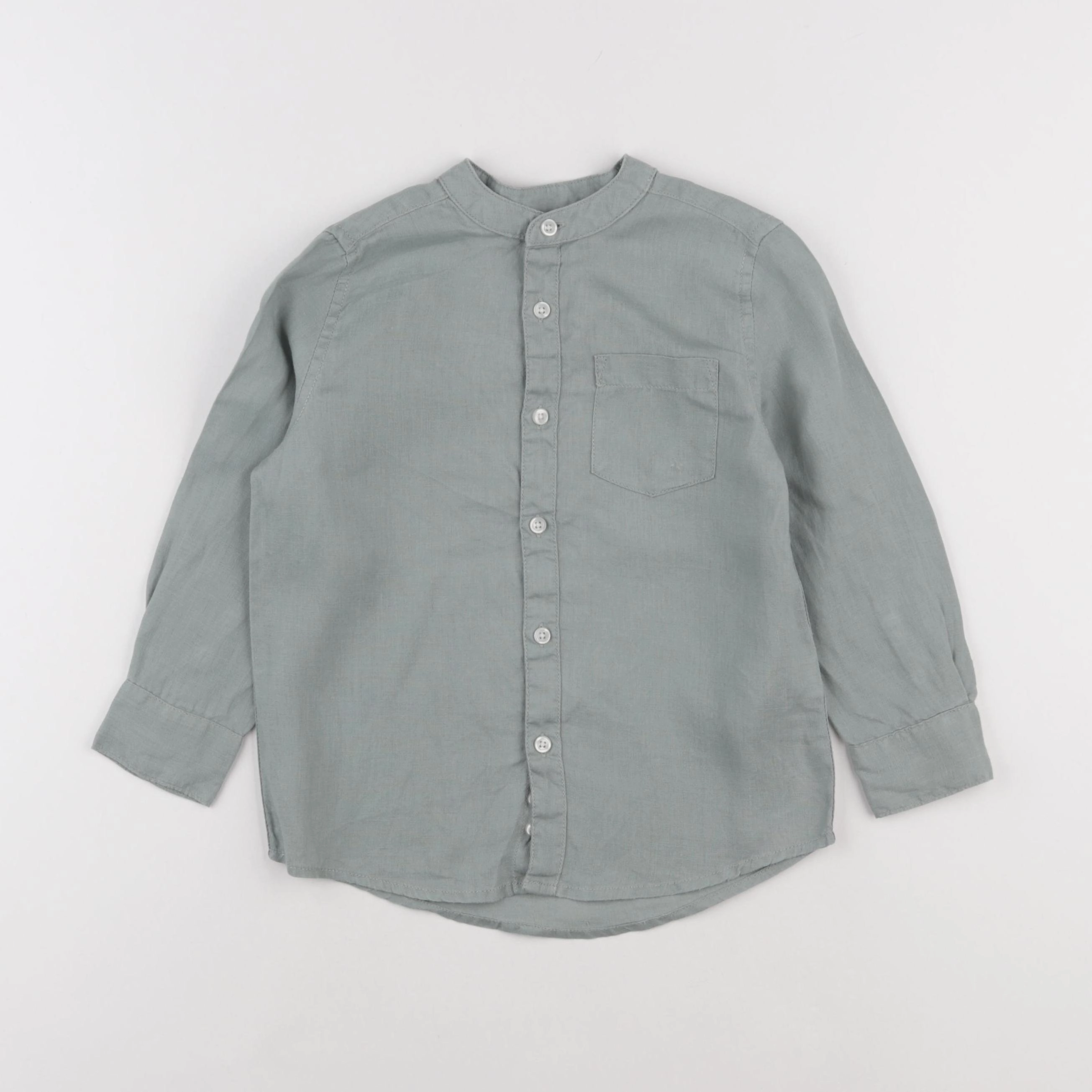 Monoprix - chemise vert - 4 ans