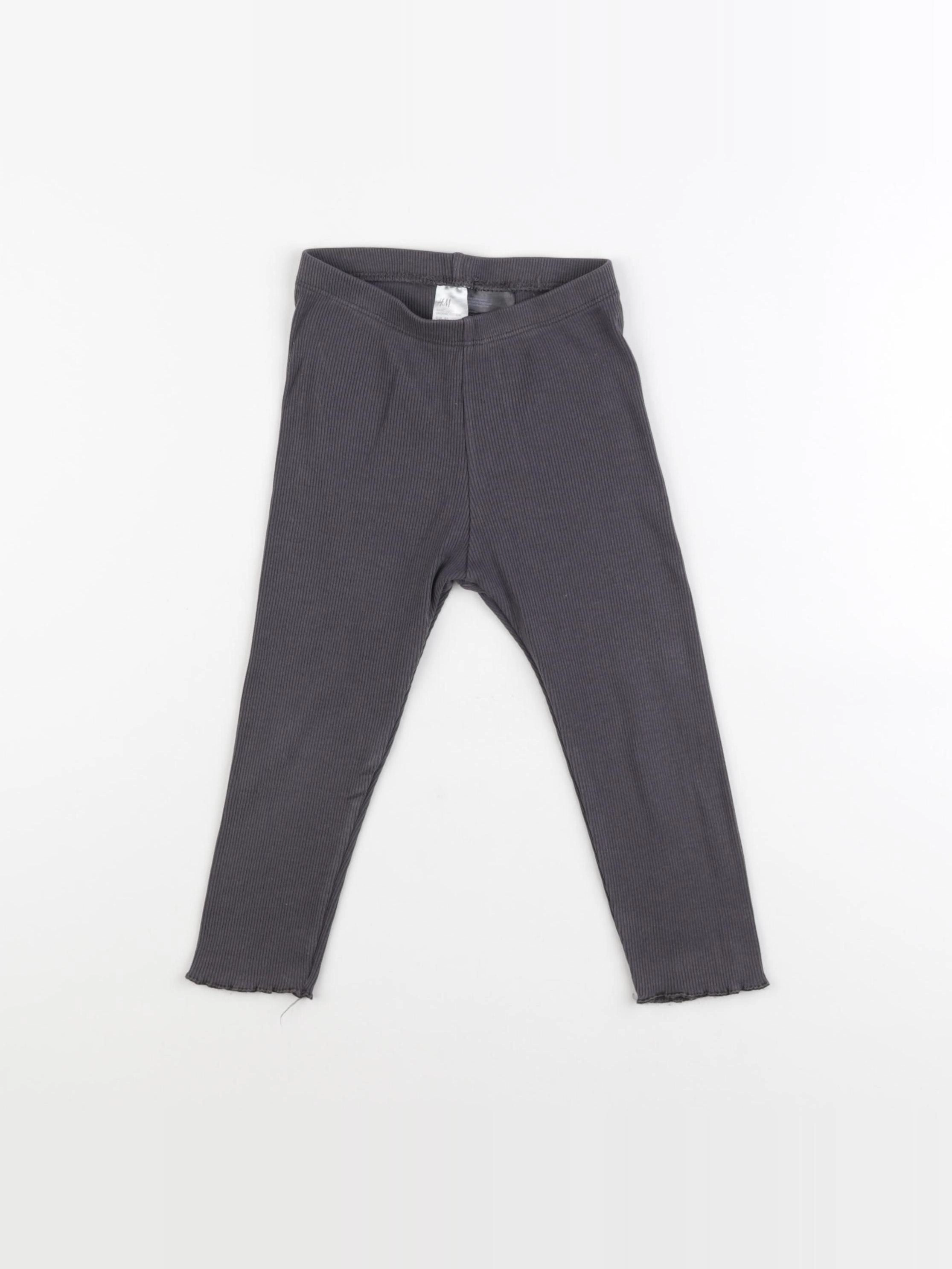 H&M - legging gris - 18/24 mois