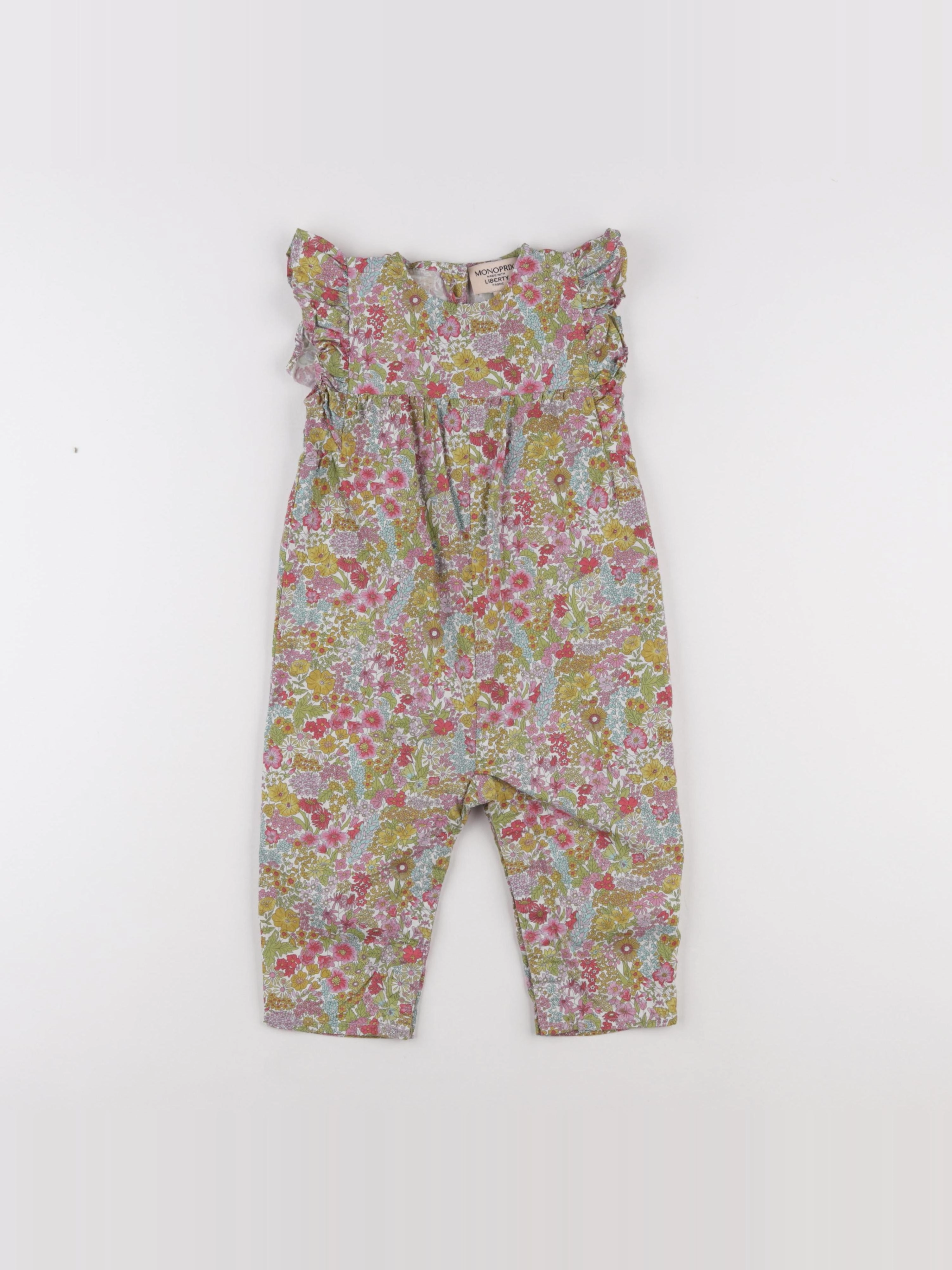 Monoprix - combinaison multicolore - 12/18 mois