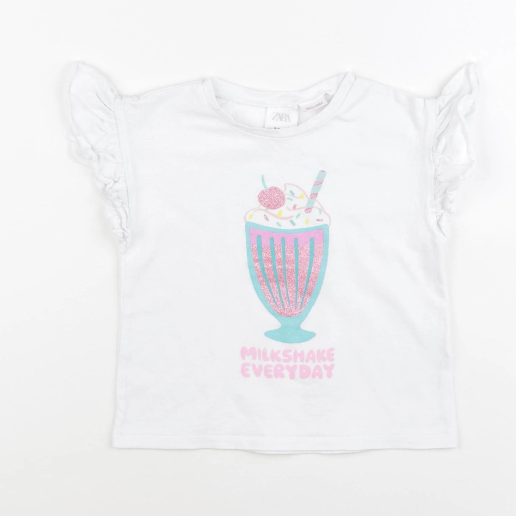 Zara - tee-shirt blanc - 2/3 ans