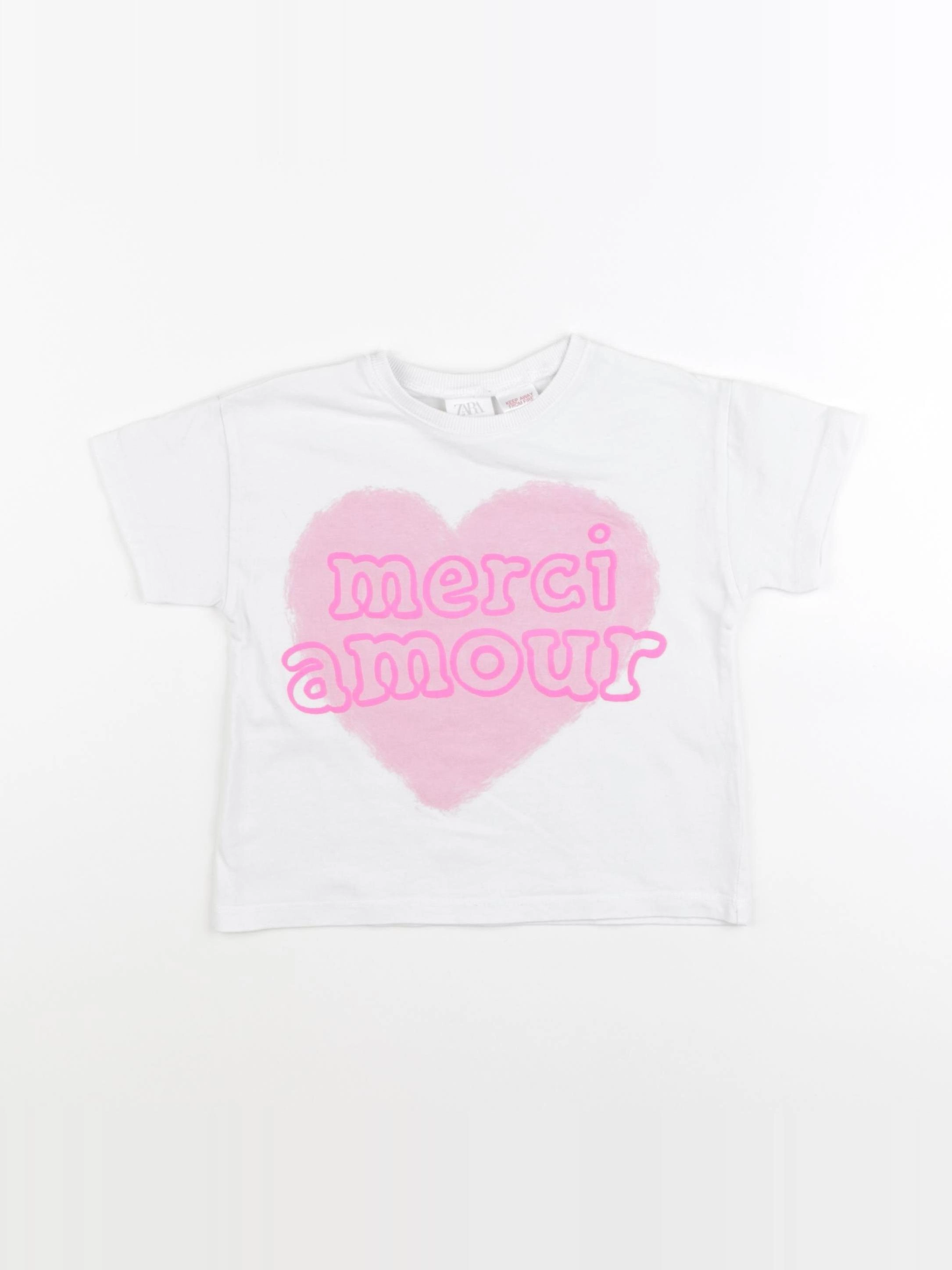 Zara - tee-shirt blanc - 2/3 ans