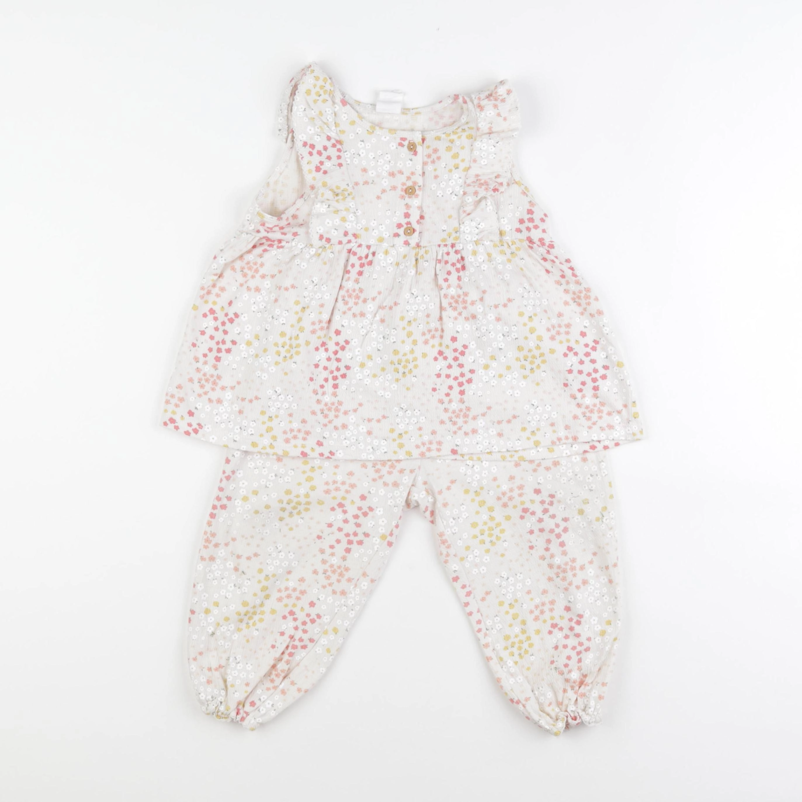 H&M - ensemble multicolore - 12/18 mois