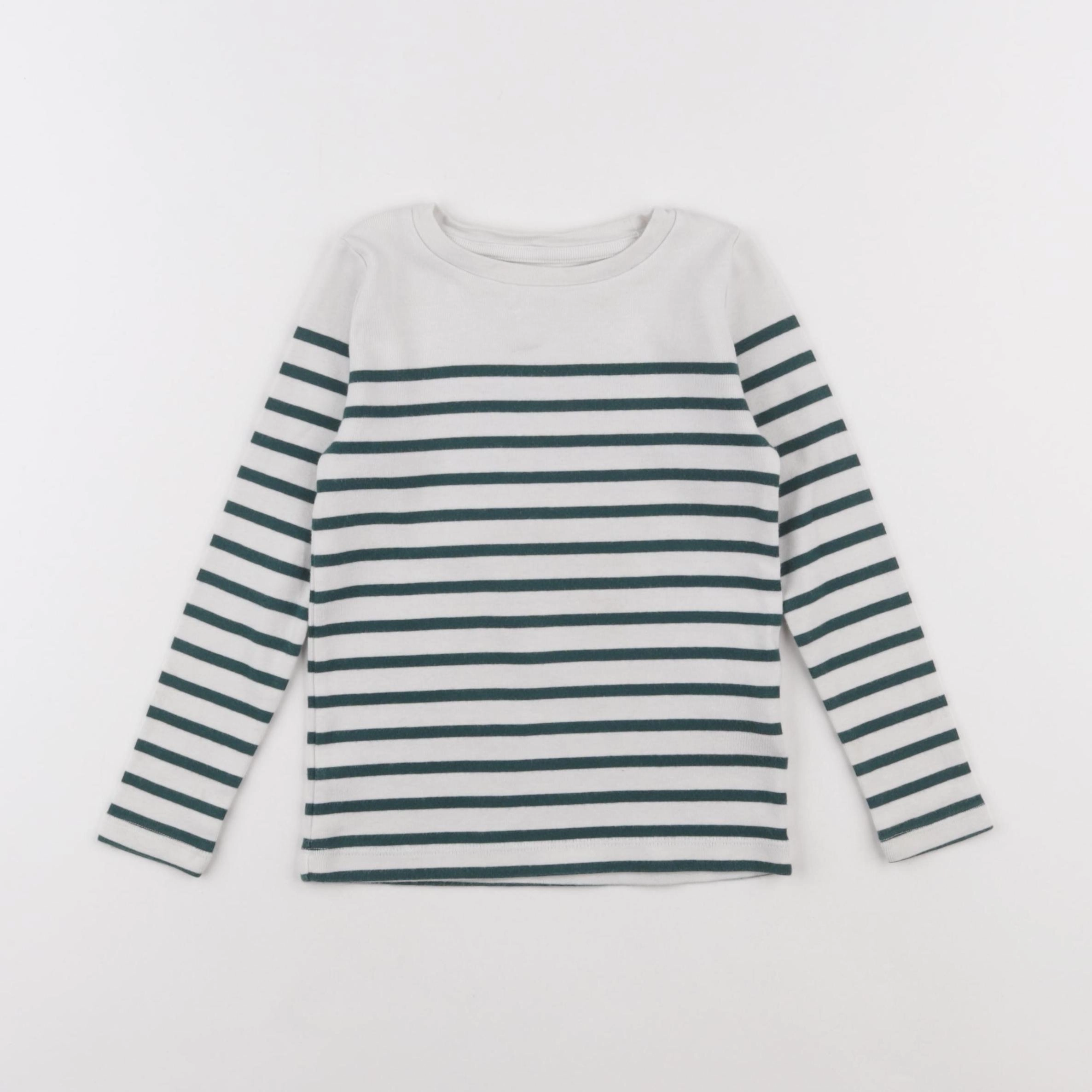 Monoprix - tee-shirt blanc, vert - 4 ans