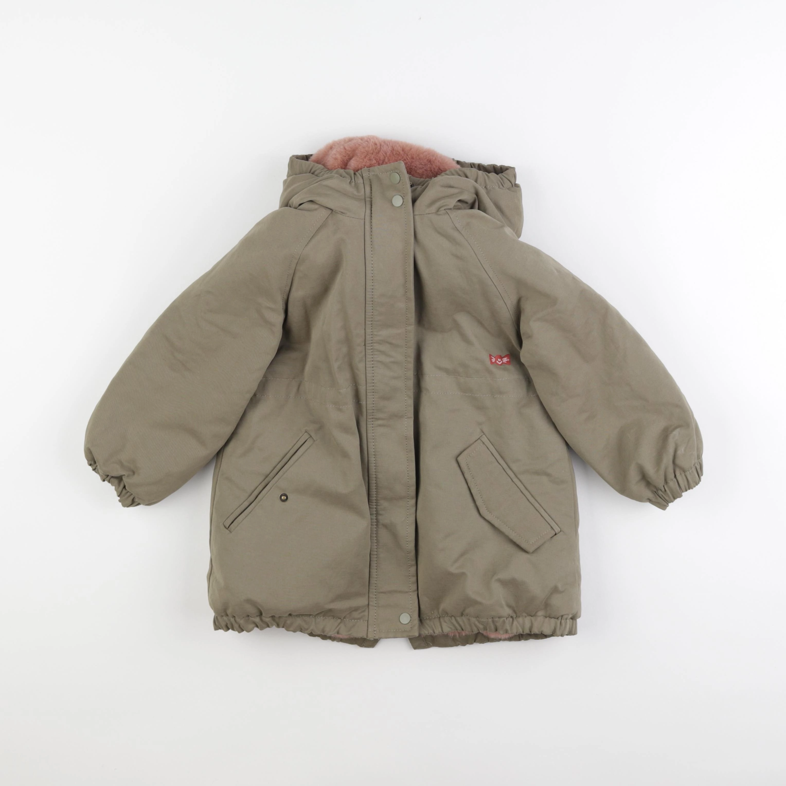 Vertbaudet - manteau vert - 4 ans