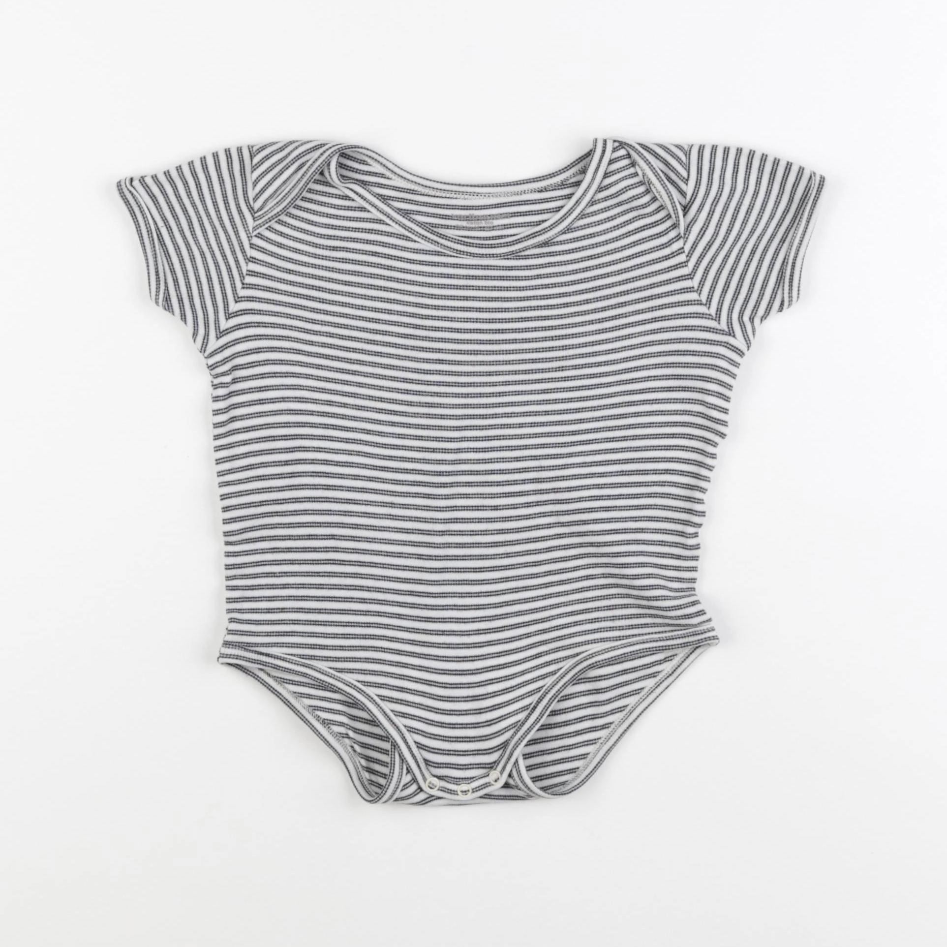 Vertbaudet - body blanc, gris - 36 mois