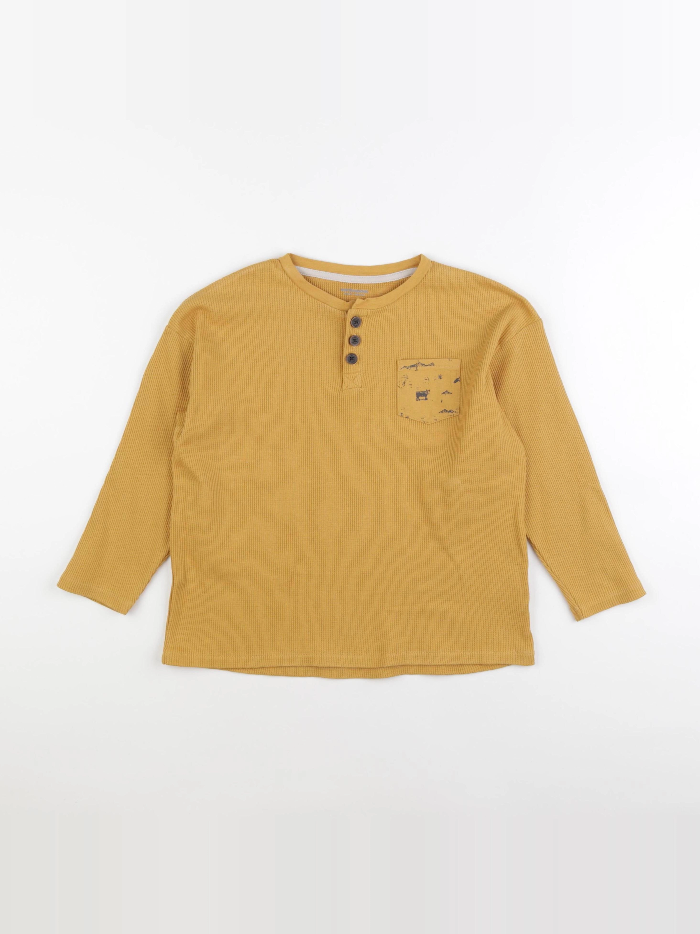 Vertbaudet - tee-shirt jaune - 8 ans
