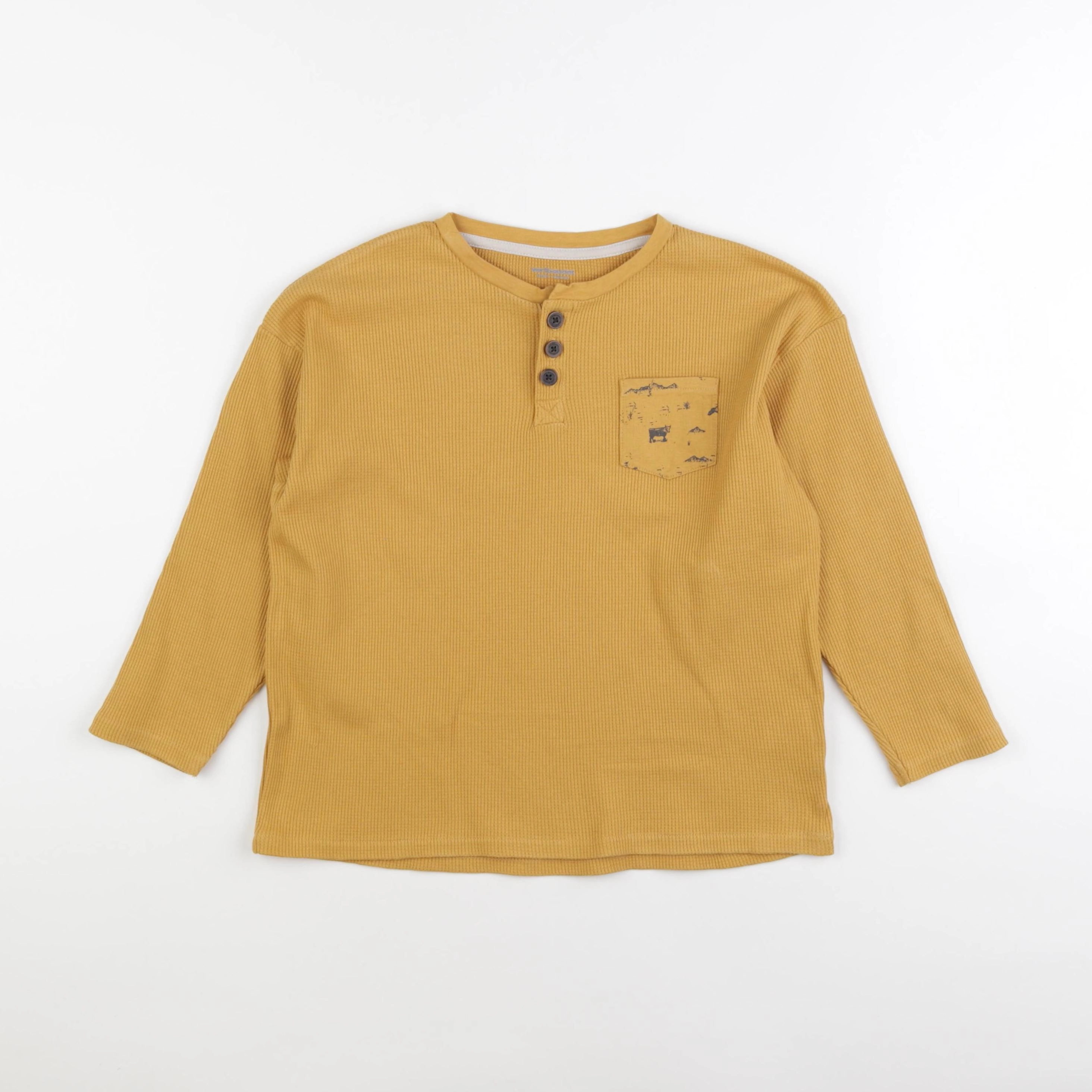 Vertbaudet - tee-shirt jaune - 8 ans