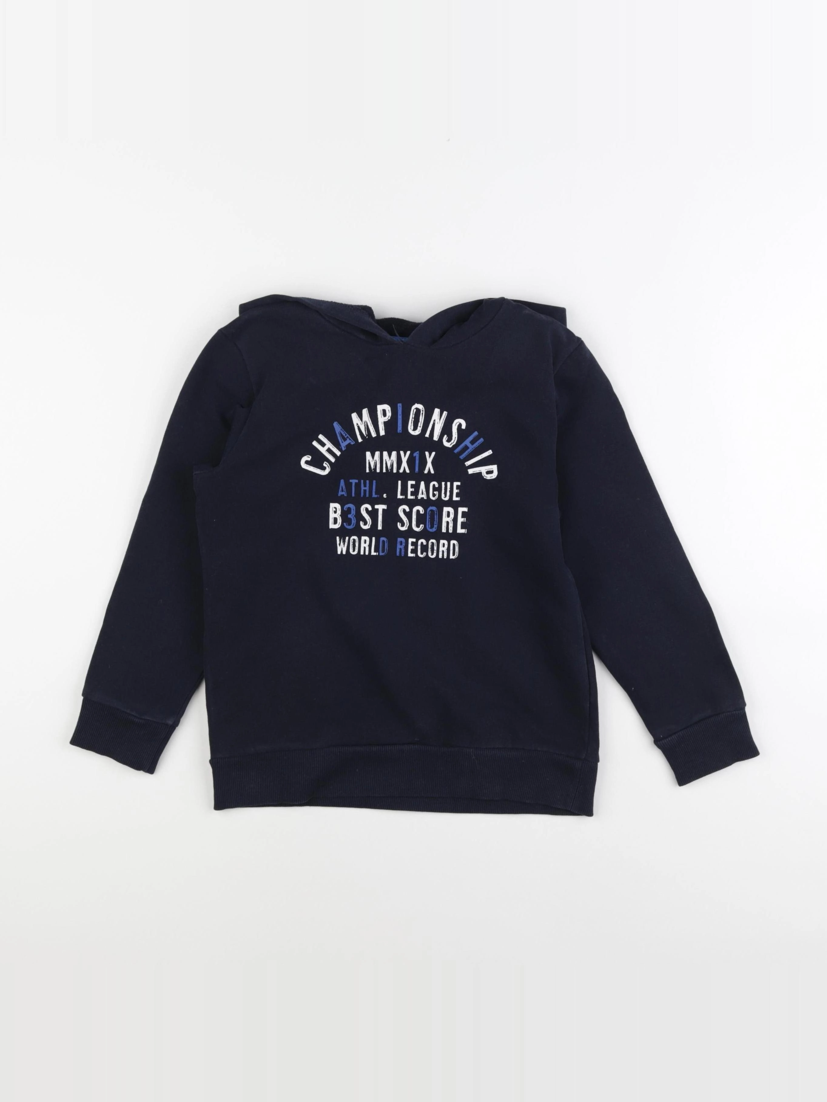 Vertbaudet - sweat bleu - 8 ans