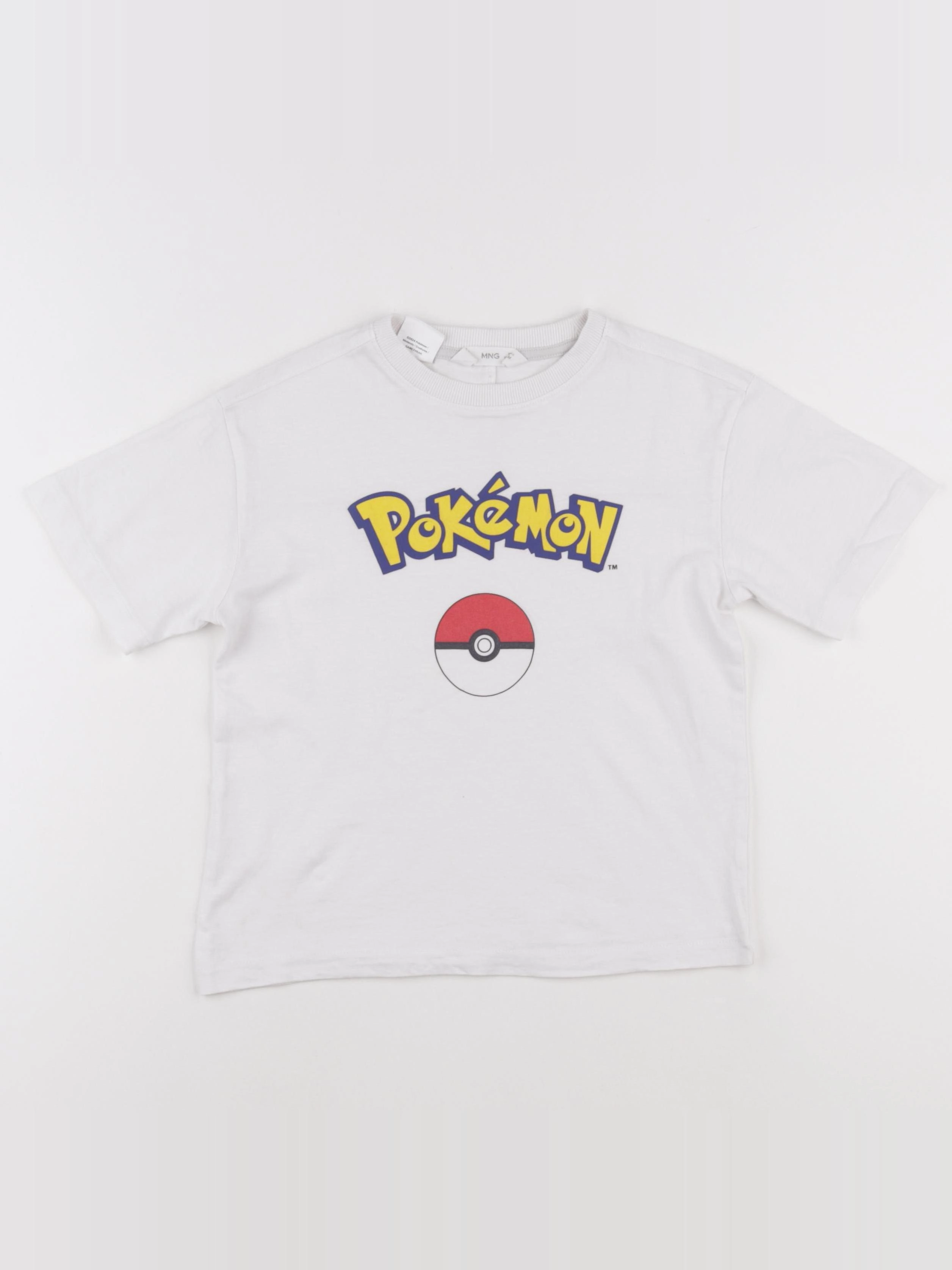 Mango - tee-shirt blanc - 5/6 ans