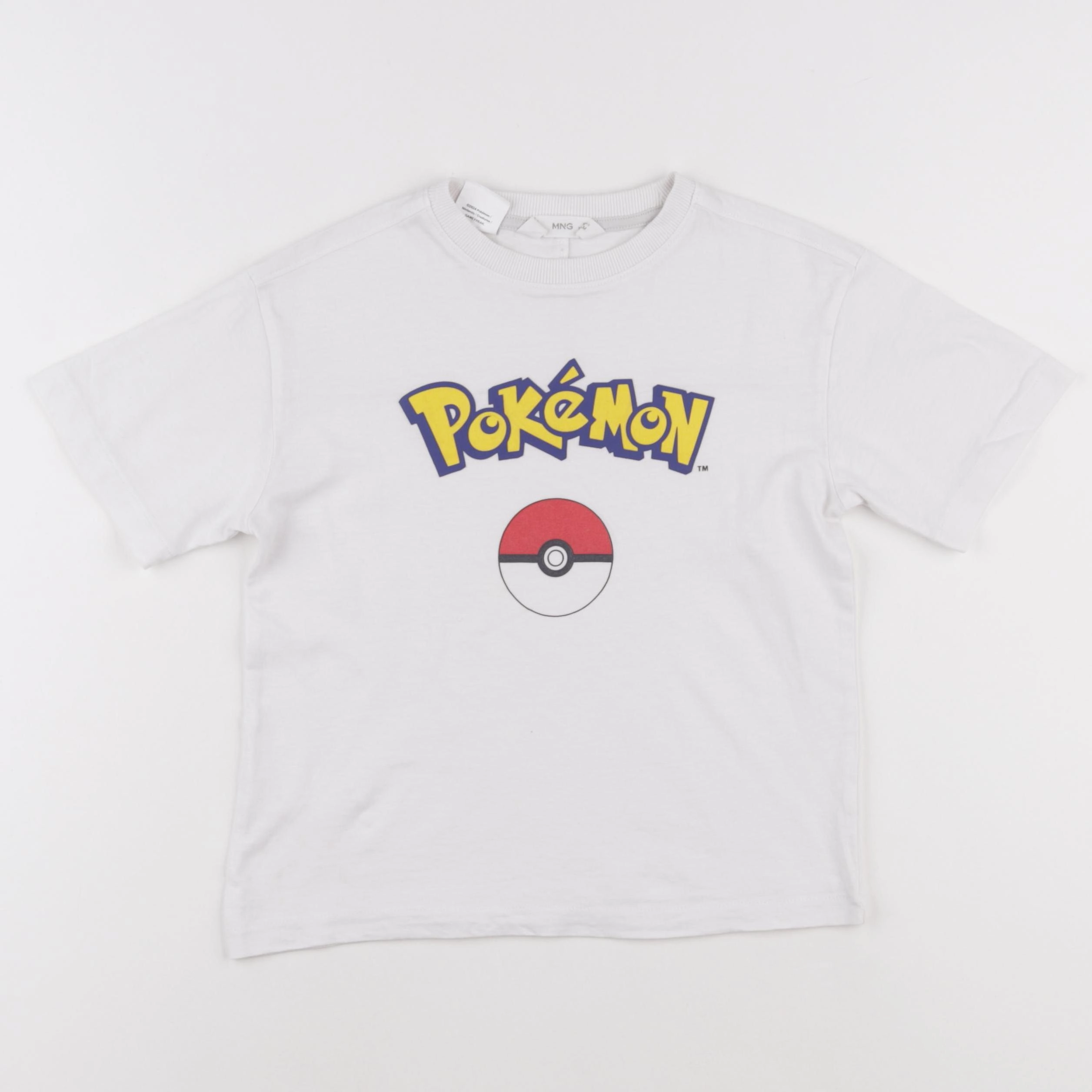 Mango - tee-shirt blanc - 5/6 ans
