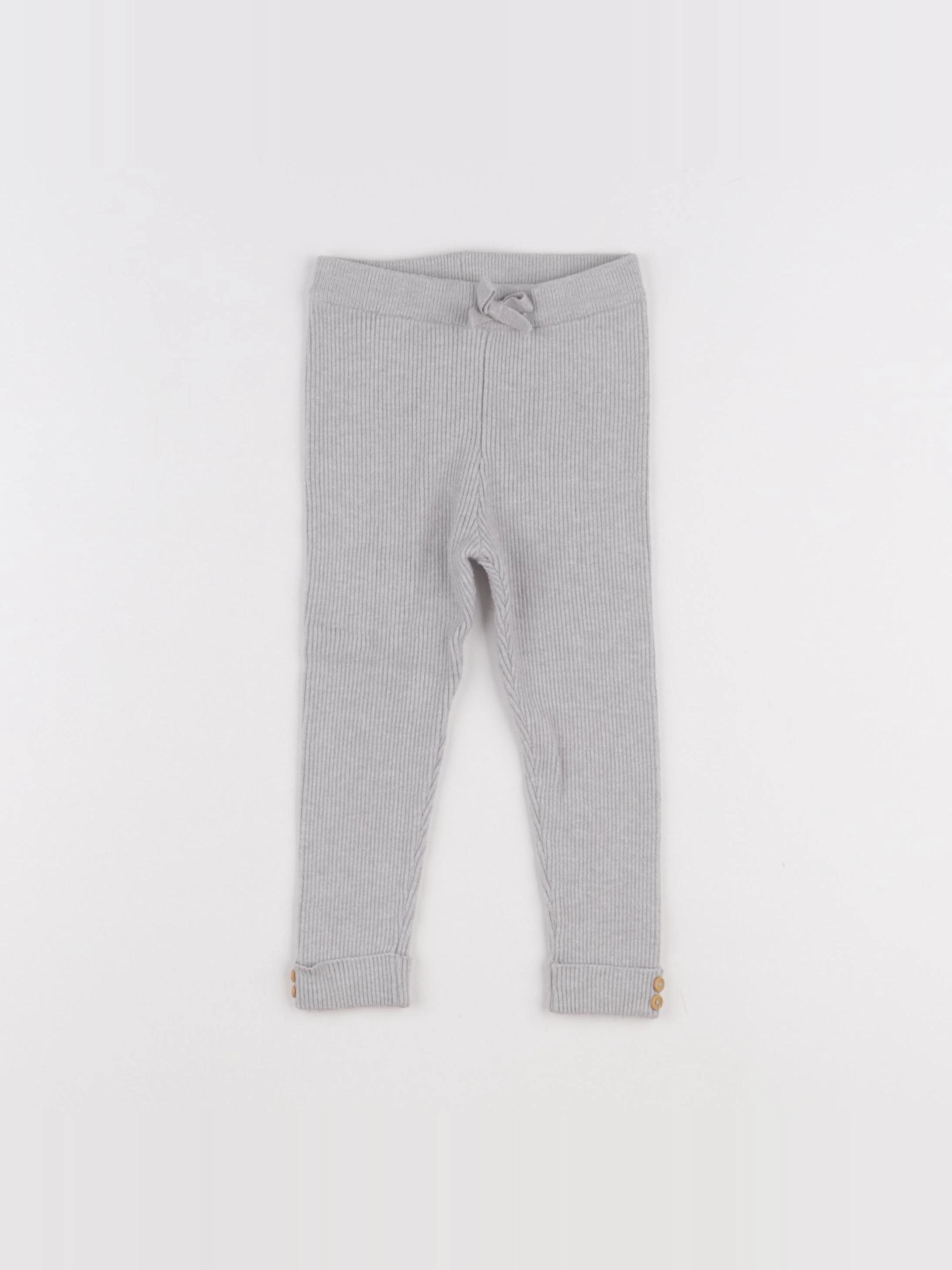 Vertbaudet - legging gris - 24 mois