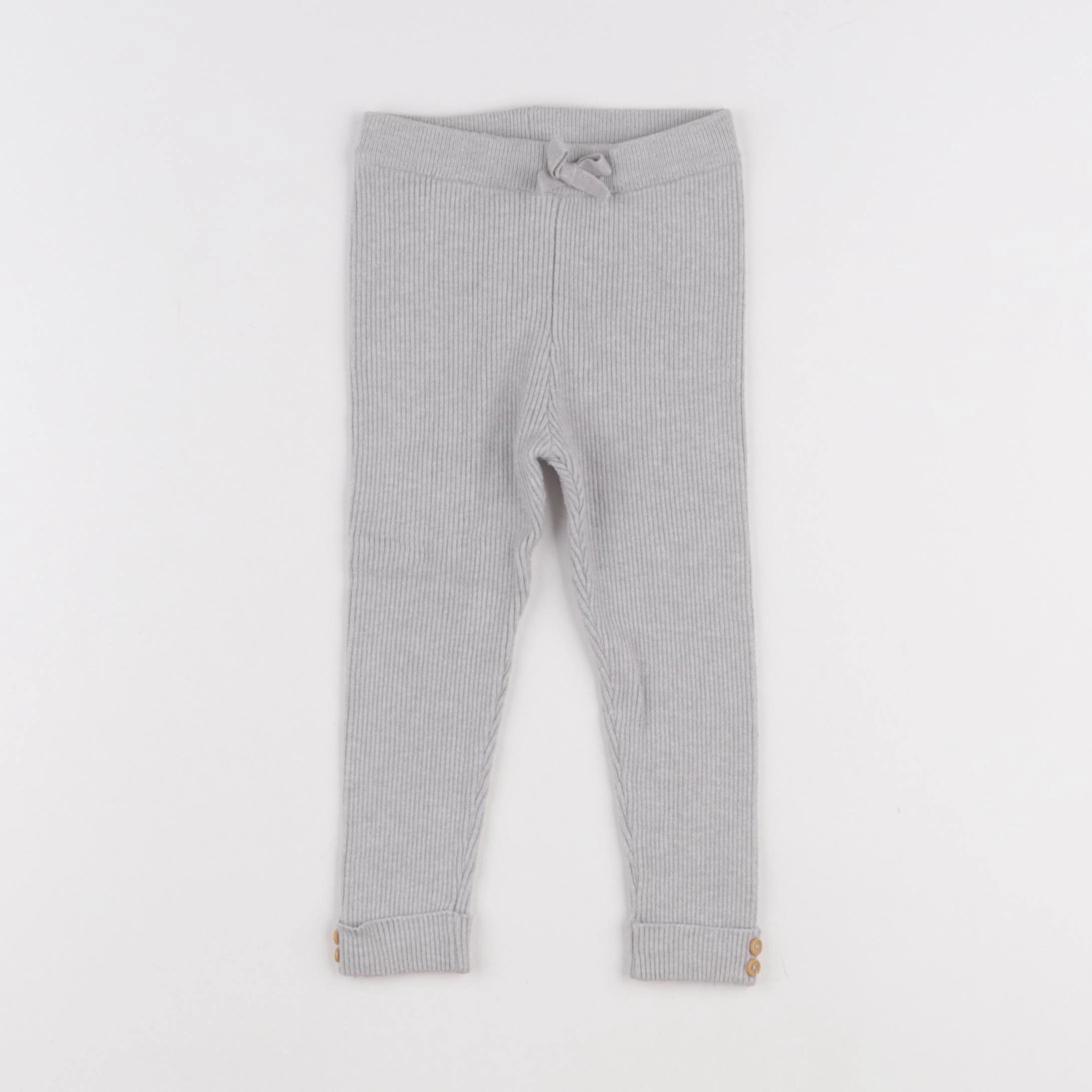 Vertbaudet - legging gris - 24 mois