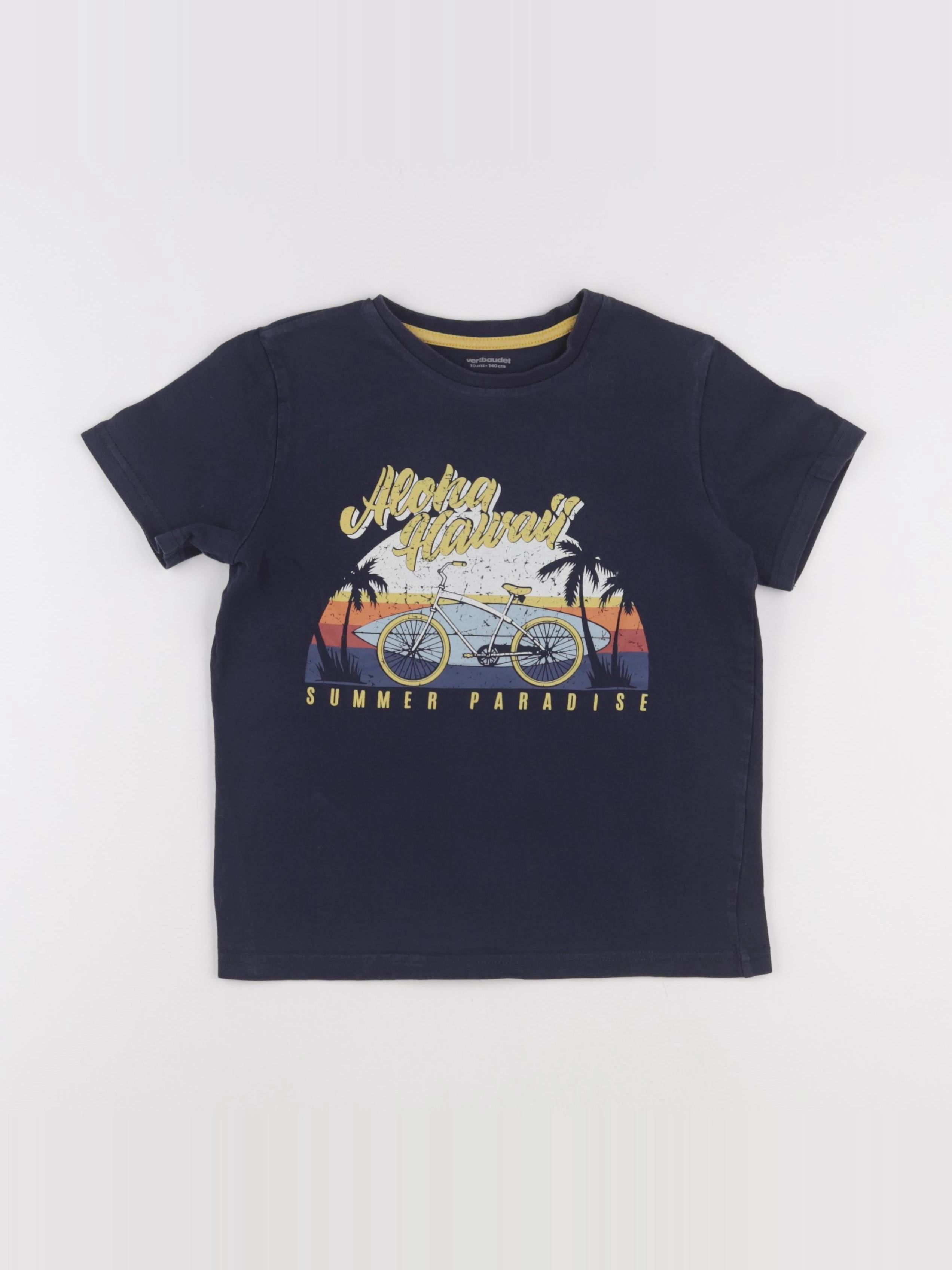 Vertbaudet - tee-shirt bleu - 10 ans