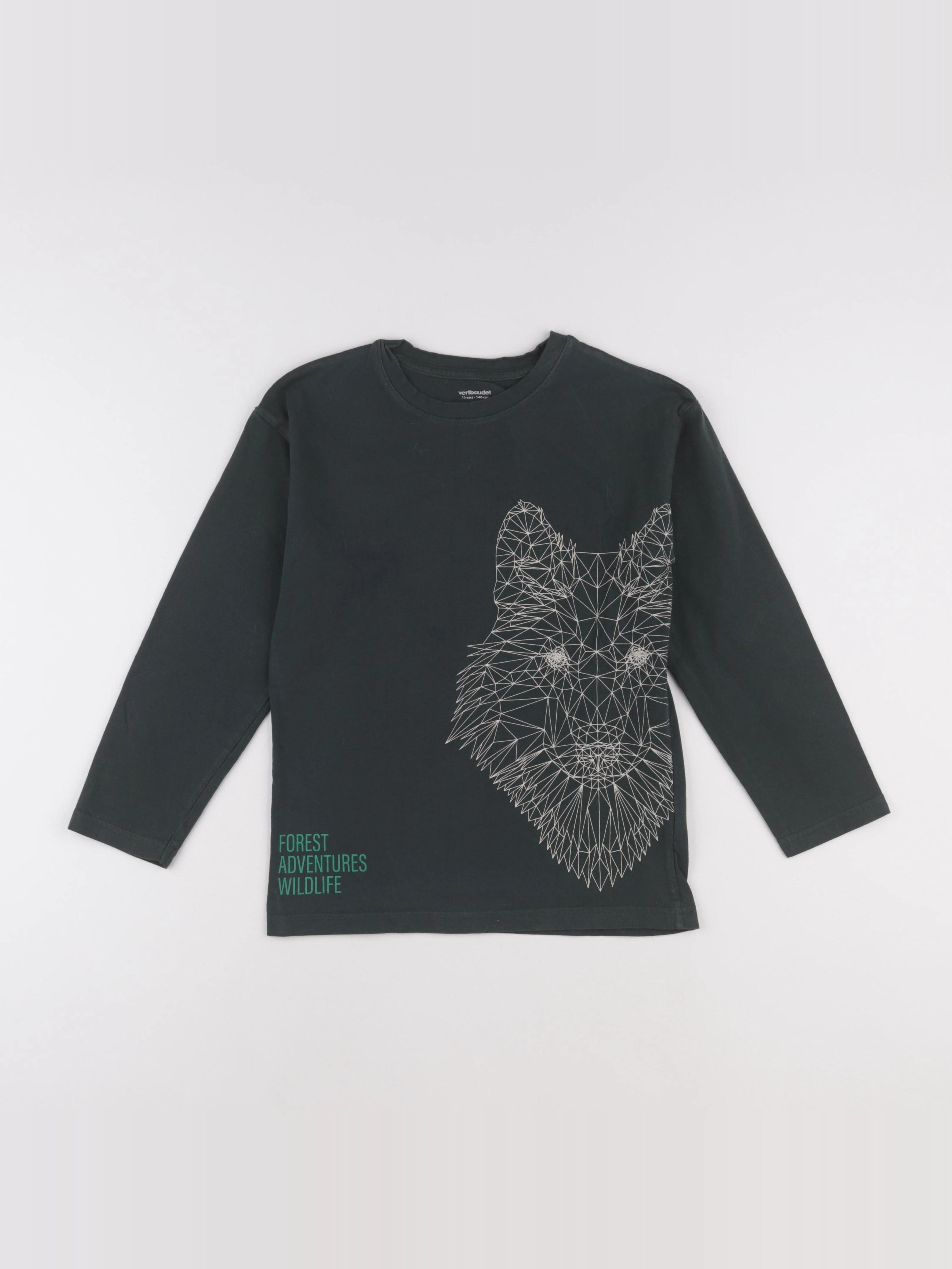 Vertbaudet - tee-shirt vert - 10 ans