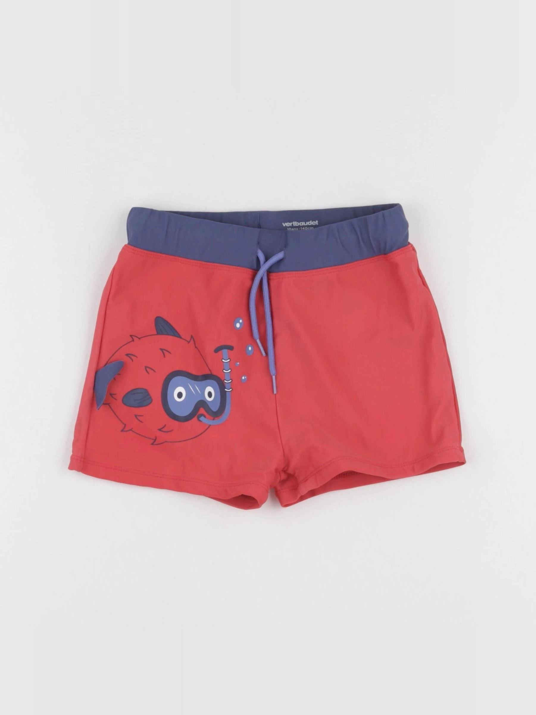 Vertbaudet - maillot de bain rose, bleu - 10 ans